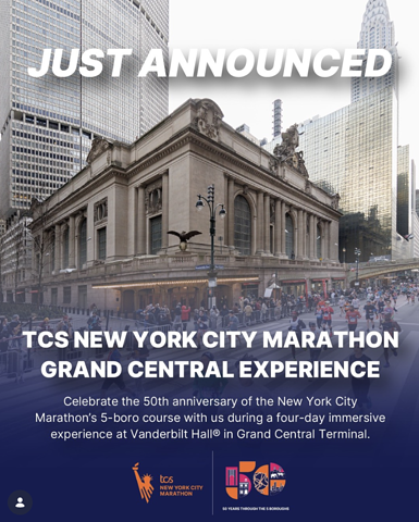NEW YORK ROAD RUNNERS (NYRR): NYC MARATHON GRAND CENTRAL EXPERIENCE, NYC 