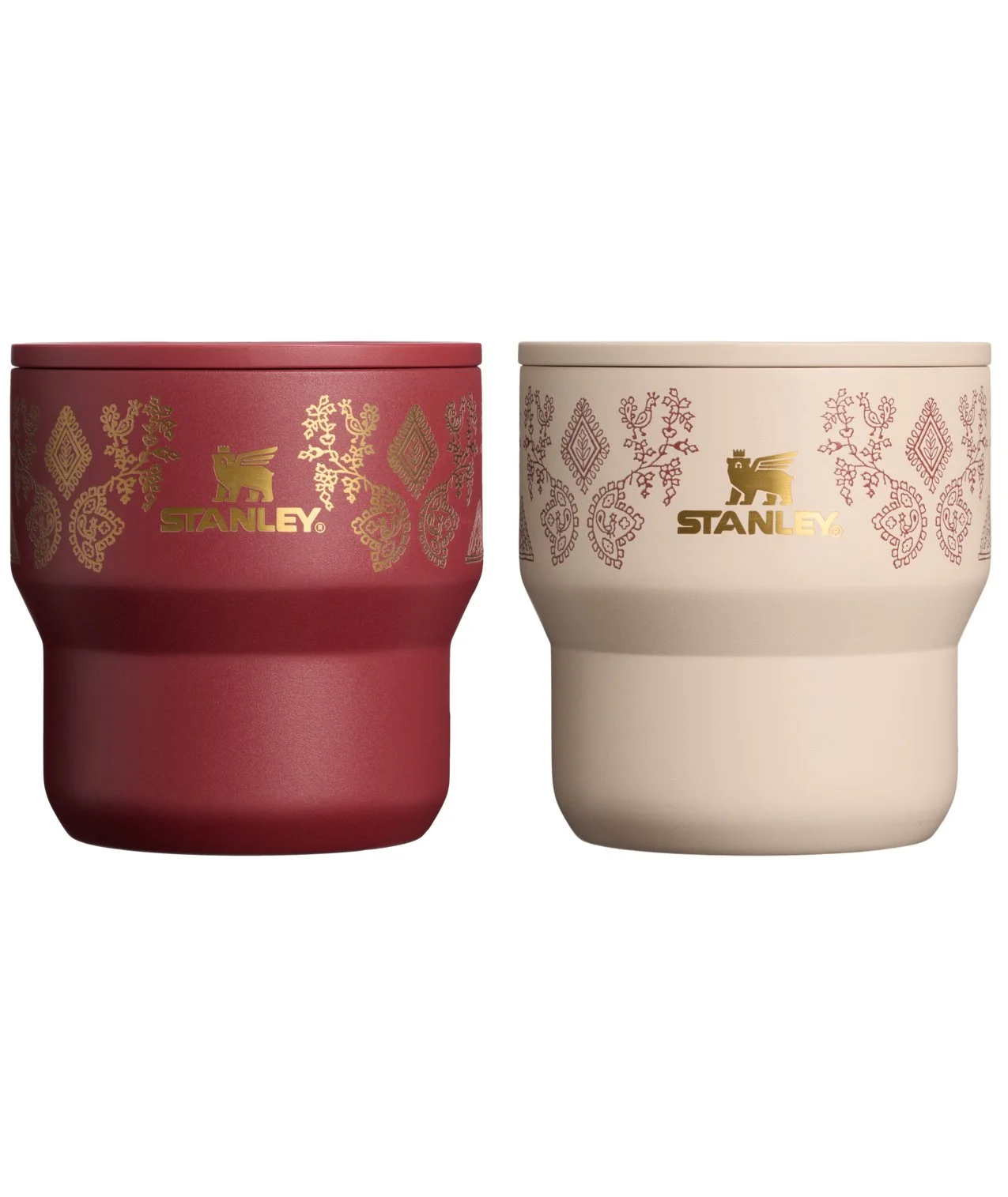 Web_JPG-The Everyday Stacking Camp Cup Set-10 oz 0.29 L-Deepa Brown Sugar + Deepa Rose-Front.jpg