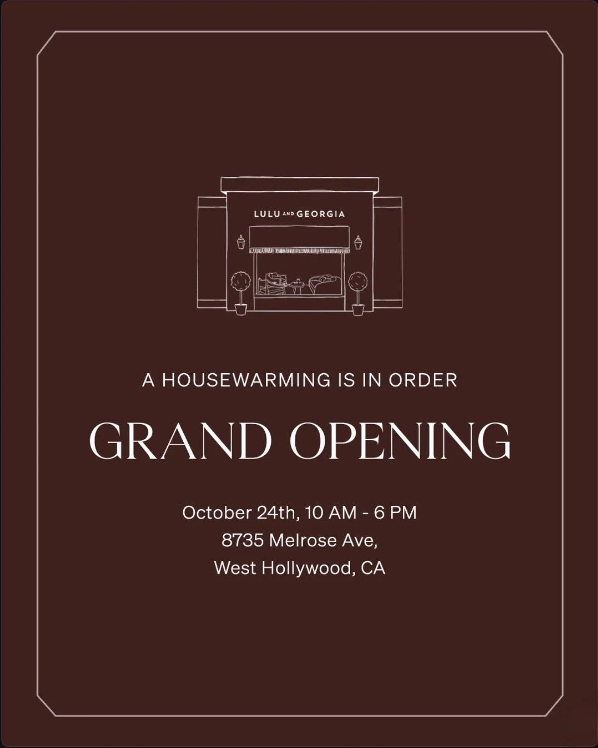 LULU AND GEORGIA WEST HOLLYWOOD GRAND OPENING, LA