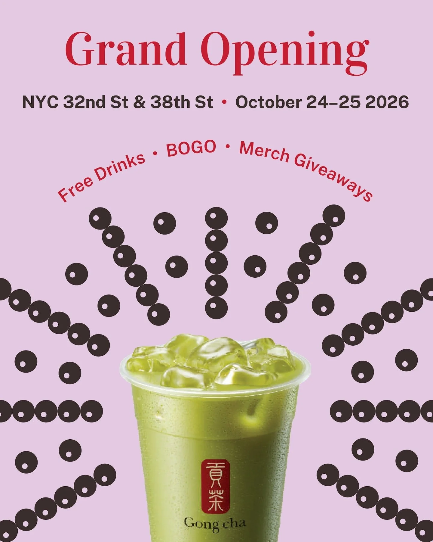 GONG CHA GRAND OPENING CELEBRATION, NYC 