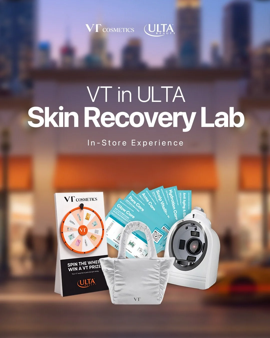 VT COSMETICS IN ULTA SKIN RECOVERY LAB, NYC