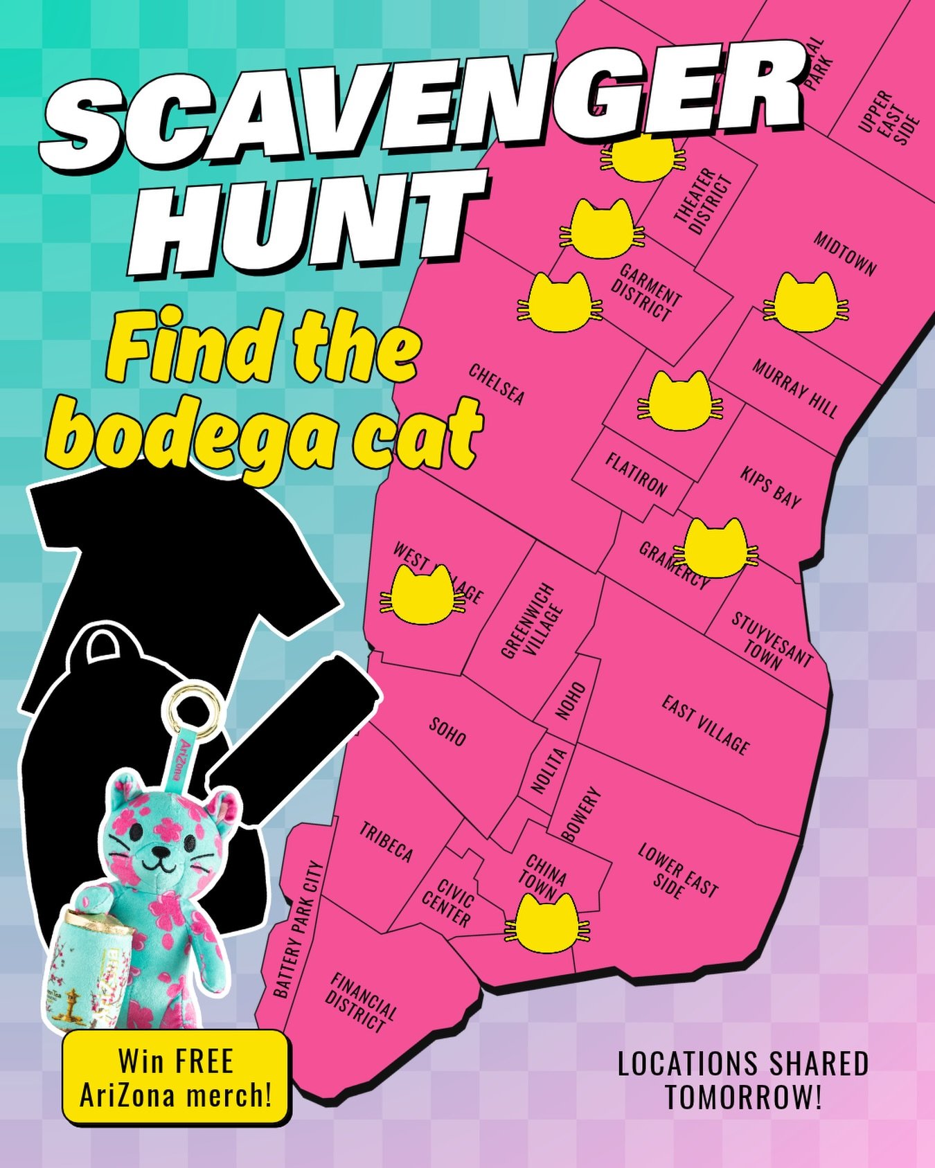 ARIZONA BODEGA CAT SCAVENGER HUNT, NYC 
