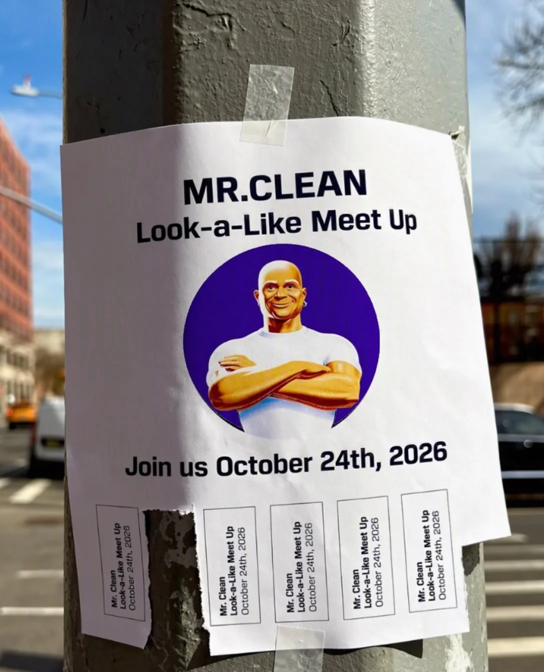 MR. CLEAN LOOK-A-LIKE MEET UP, NYC