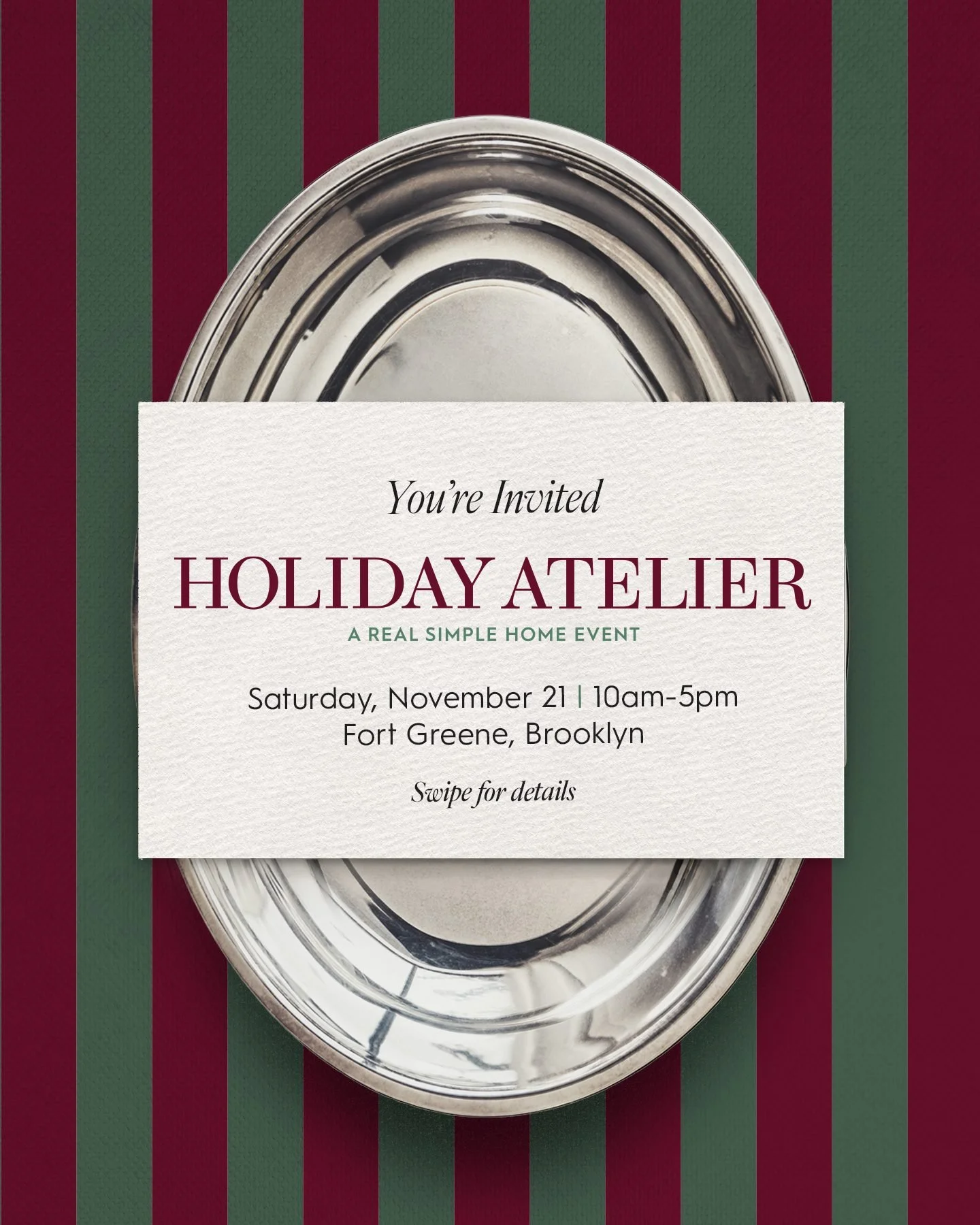HOLIDAY ATELIER: A REAL SIMPLE HOME EVENT, NYC 