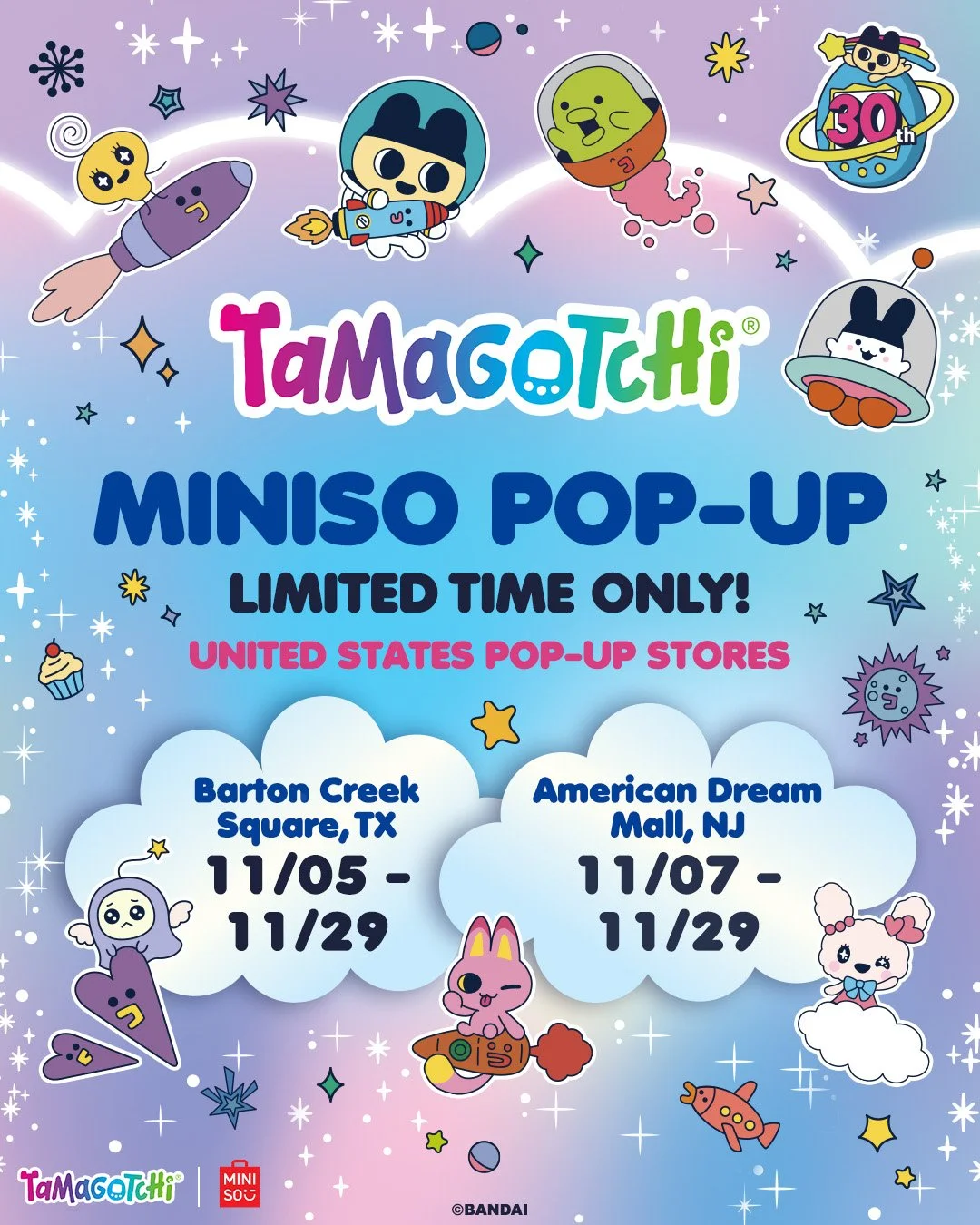 TAMAGOTCHI MINISO POP-UP, NJ