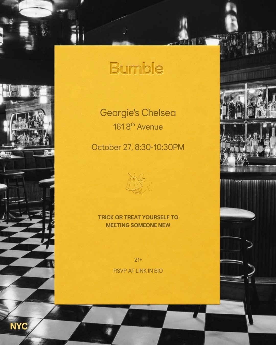 FIND YOUR BOO WITH BUMBLE, NYC 