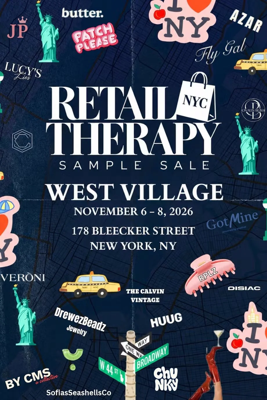 RETAIL THERAPY NYC HOLIDAY SAMPLE SALE, NYC