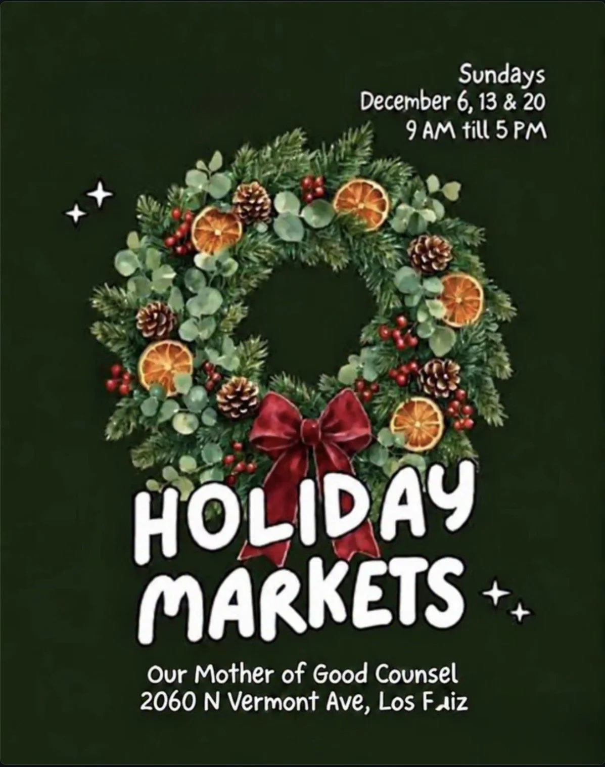 LOS FELIZ INDOOR HOLIDAY MARKET, LA
