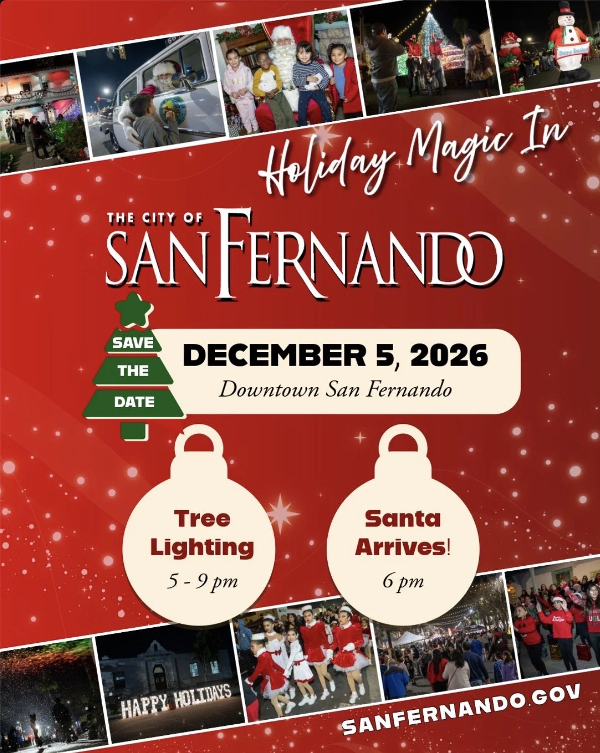 SAN FERNANDO CITY HOLIDAY TREE LIGHTING, LA