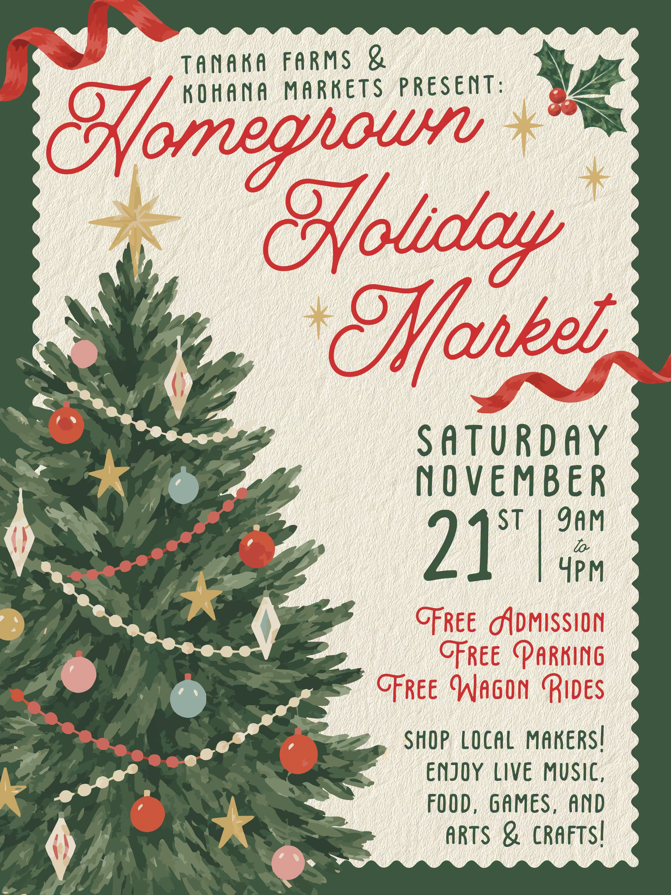 TANAKA FARMS HOMEGROWN HOLIDAY MARKET, LA