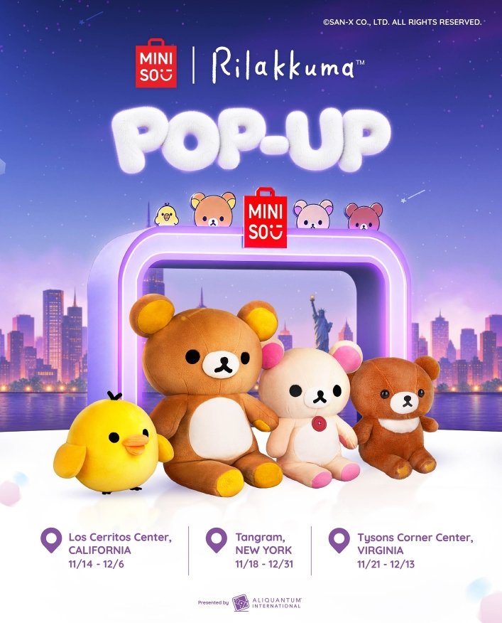 MINISO X RILAKKUMA POP-UP SHOP, LA