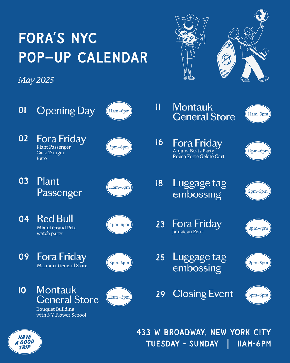 Fora De FORA TRAVEL POP-UP, NYC — Average Socialite
