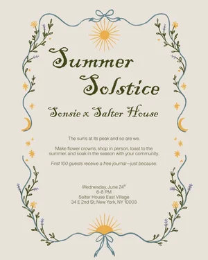 SONSIE SUMMER SOLSTICE CELEBRATION, NYC — Average Socialite