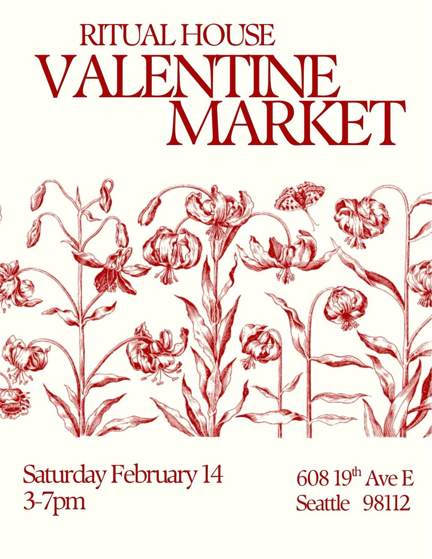 Valentine Market coming up on the day itself - this love is for your community and your small bizzies at @ritual.house - come on by for ceramics, chocolates, cocktails, jewelry, paintings, clothing, tooth gems, candles, and more February 14 3-7pm mor