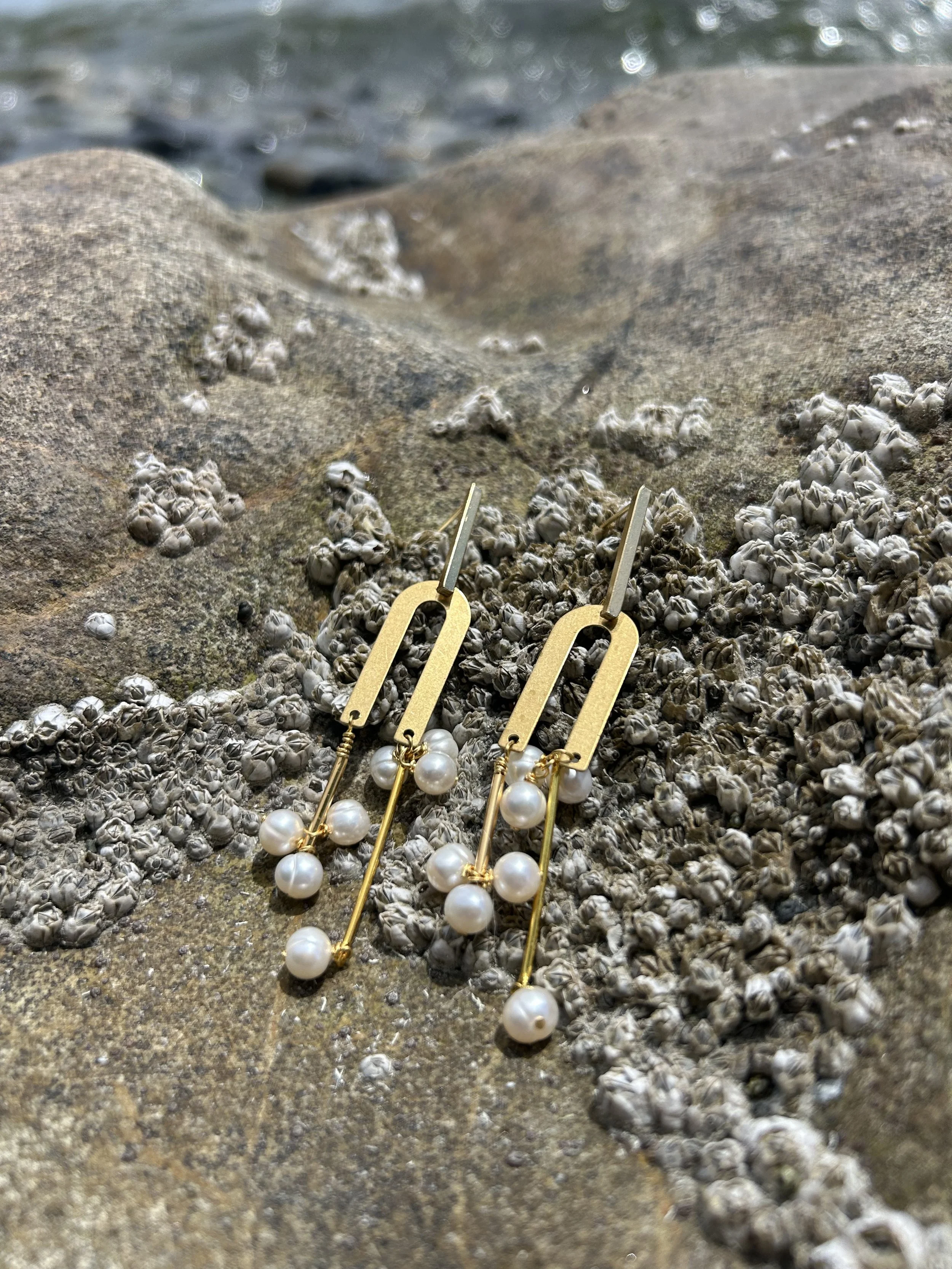 Tiered Pearl Earrings