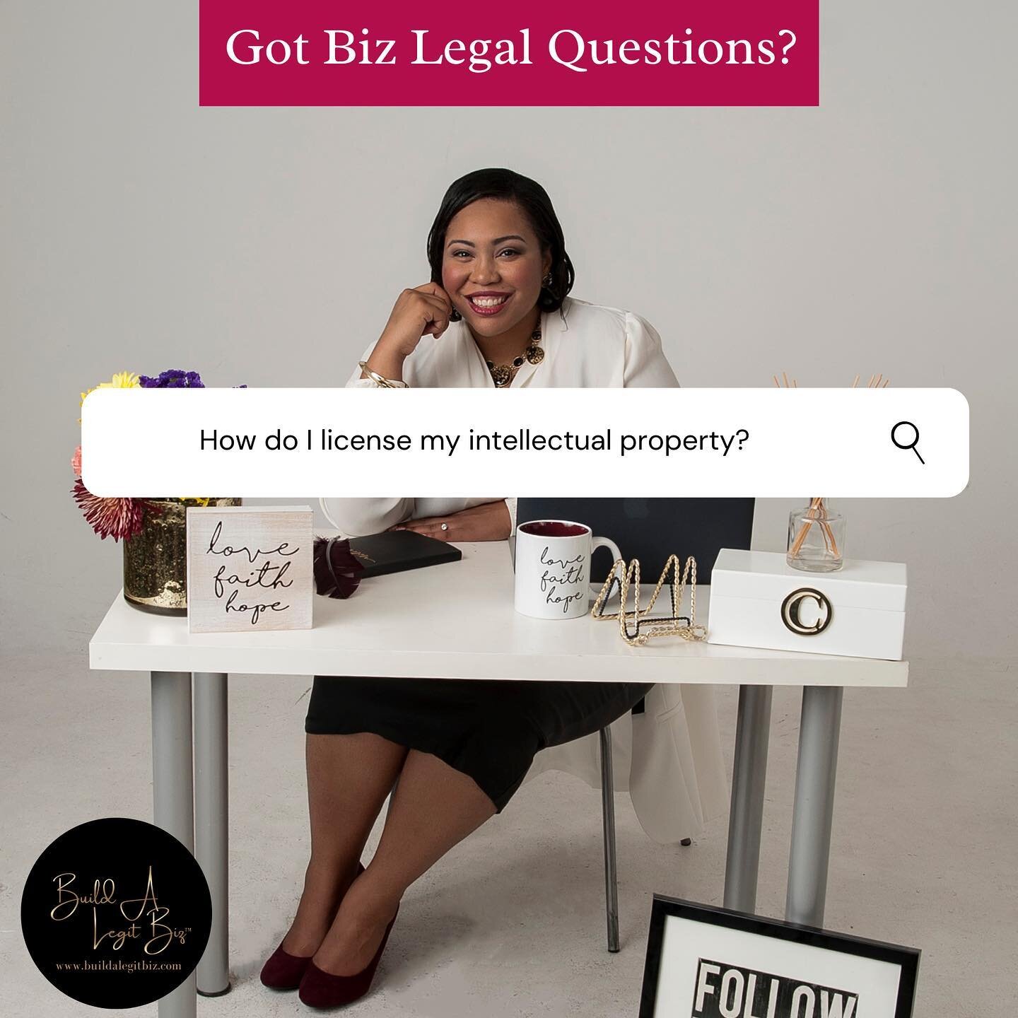 It&rsquo;s Friday!!!! 

Alright, this question popped up during the Influencer Summit. 

Here&rsquo;s my answer:

Invest in a lawyer to draft an intellectual property licensing agreement. You can license your works for others to use and they pay you 