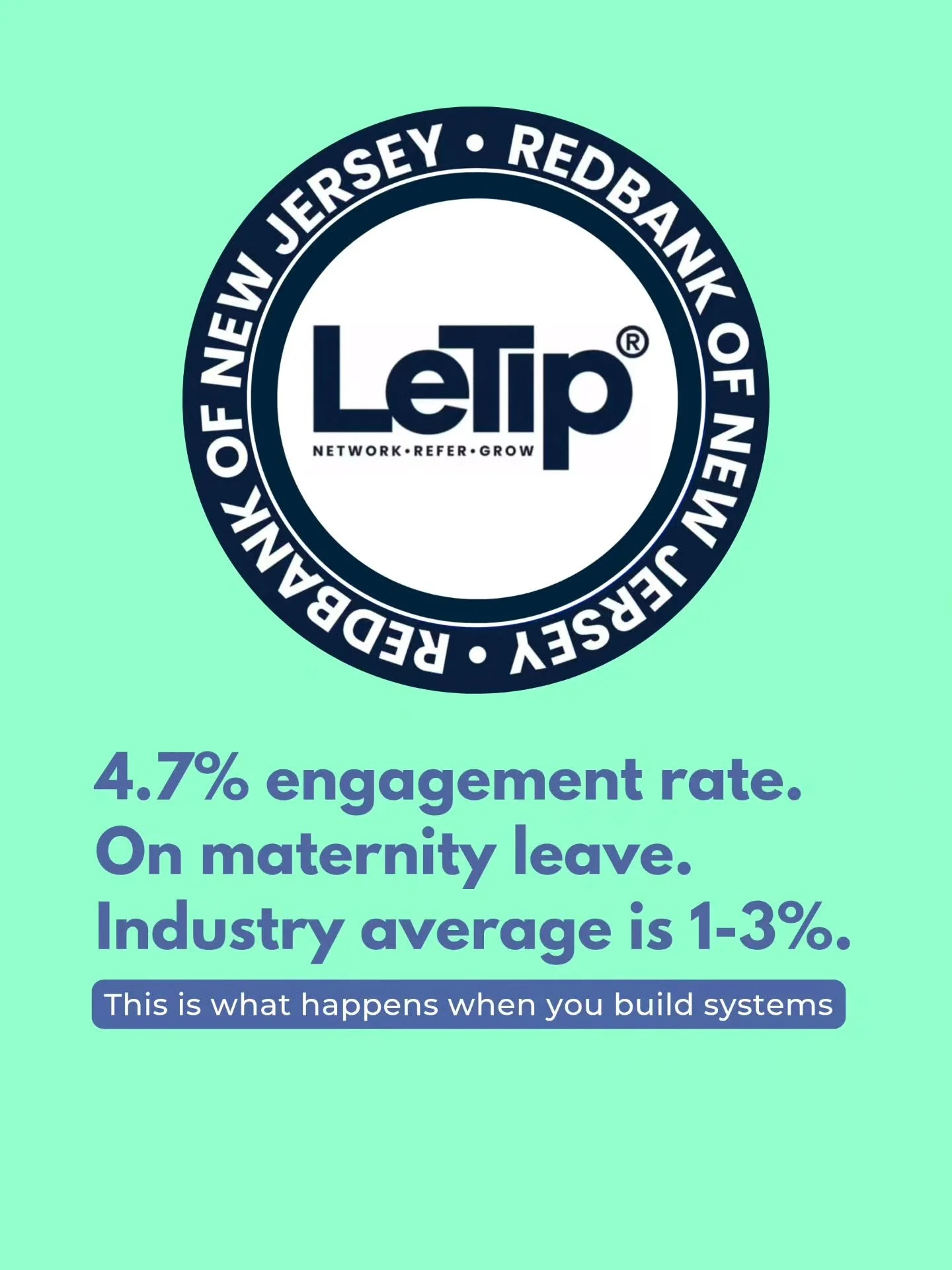 We are the team behind LeTip Red Bank's social media, and the numbers speak for themselves.

When we started, it was a small networking group with big potential. A few years later? 60 new followers last month alone, posts hitting 5 and 6 figure views