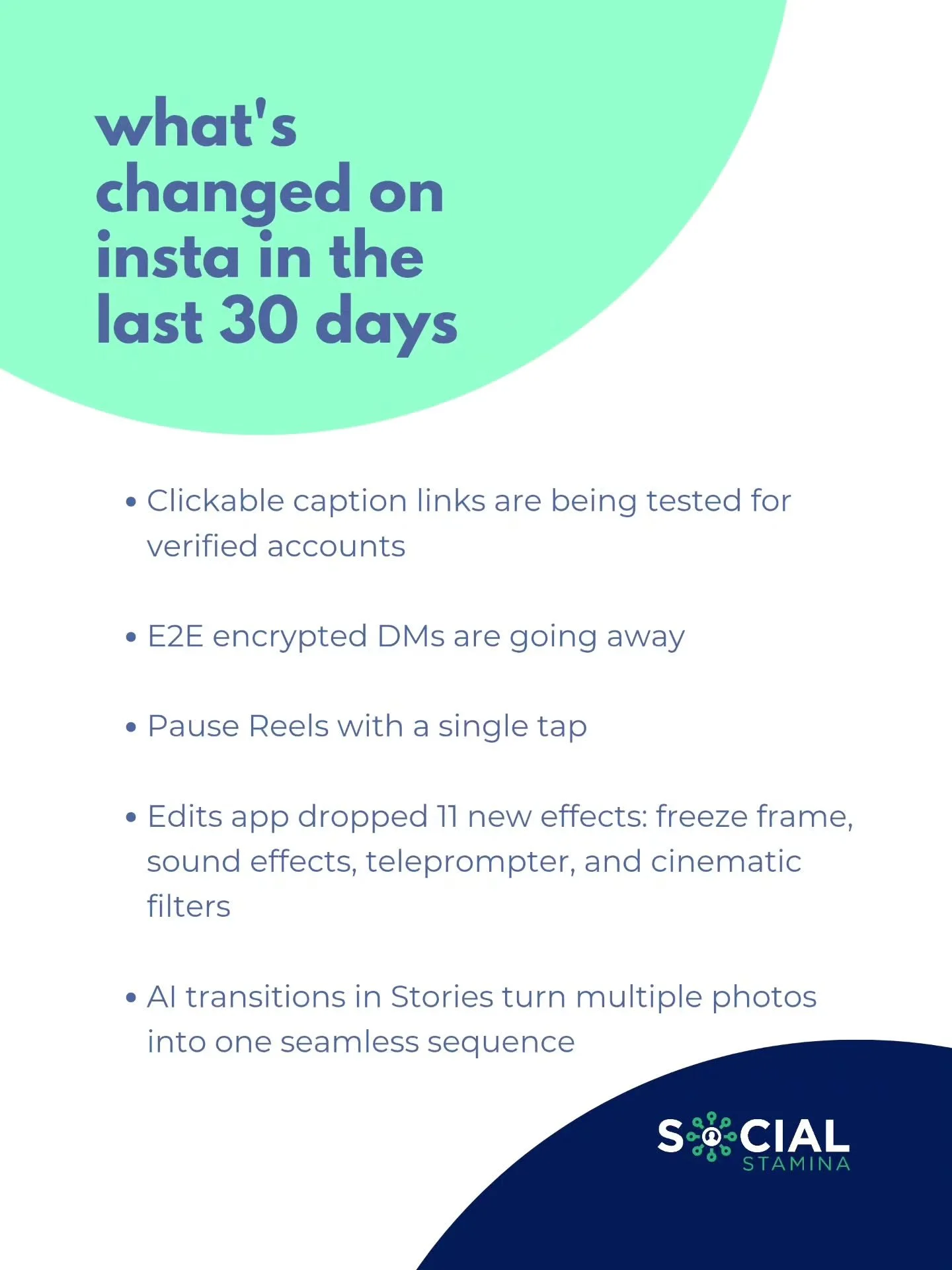 The good, the bad, and the oh so annoying. Let's talk Instagram updates.

The good: edit your thumbnails after posting, pause Reels with a single tap, and 11 new Edits effects just dropped including freeze frame, cinematic filters, and a teleprompter