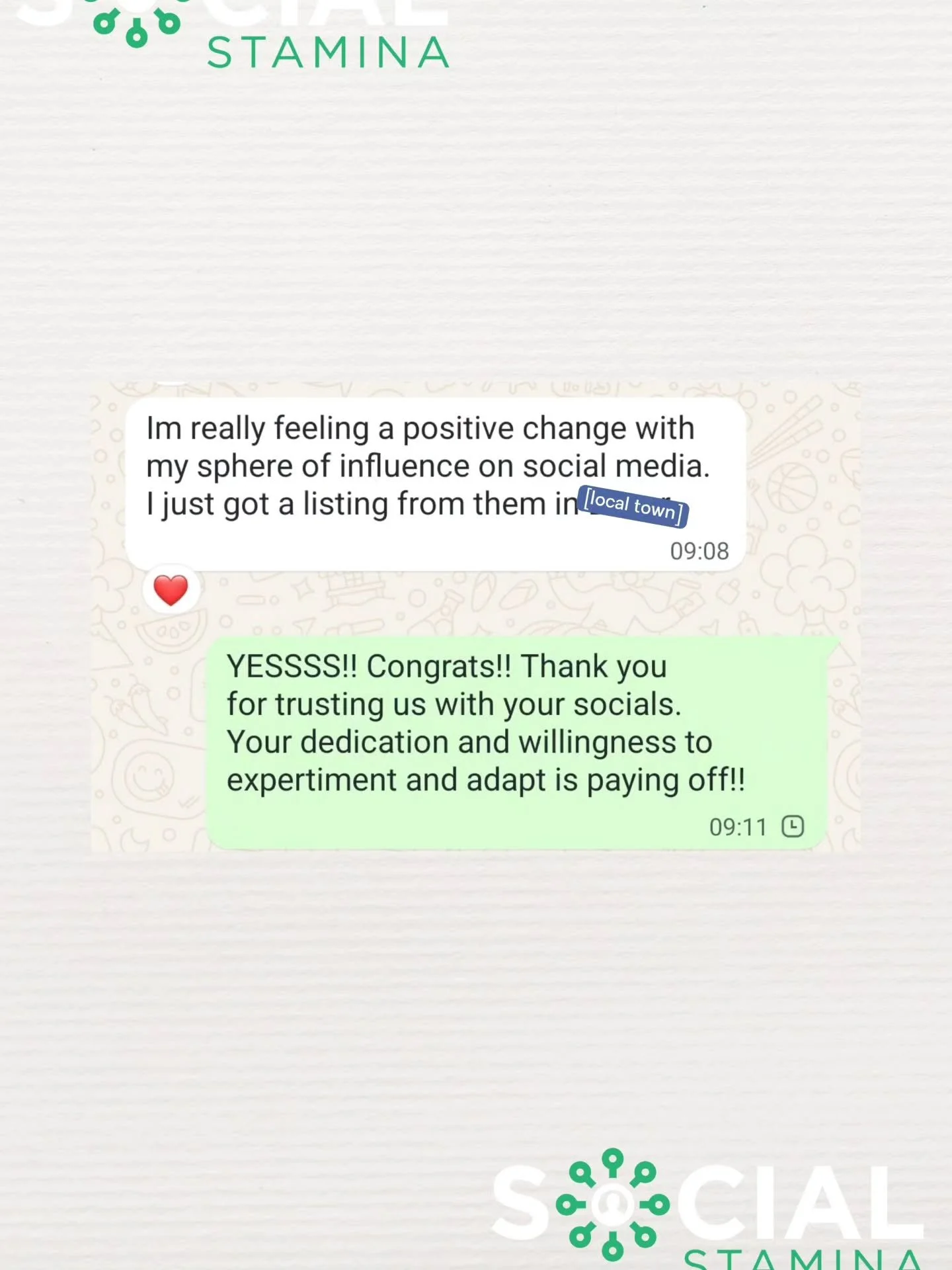 This is what it's all about 🙌

When you show up consistently, trust the process, and commit to growing your presence online, results follow. A new listing directly from social media influence is not luck. It is strategy, effort, and dedication payin