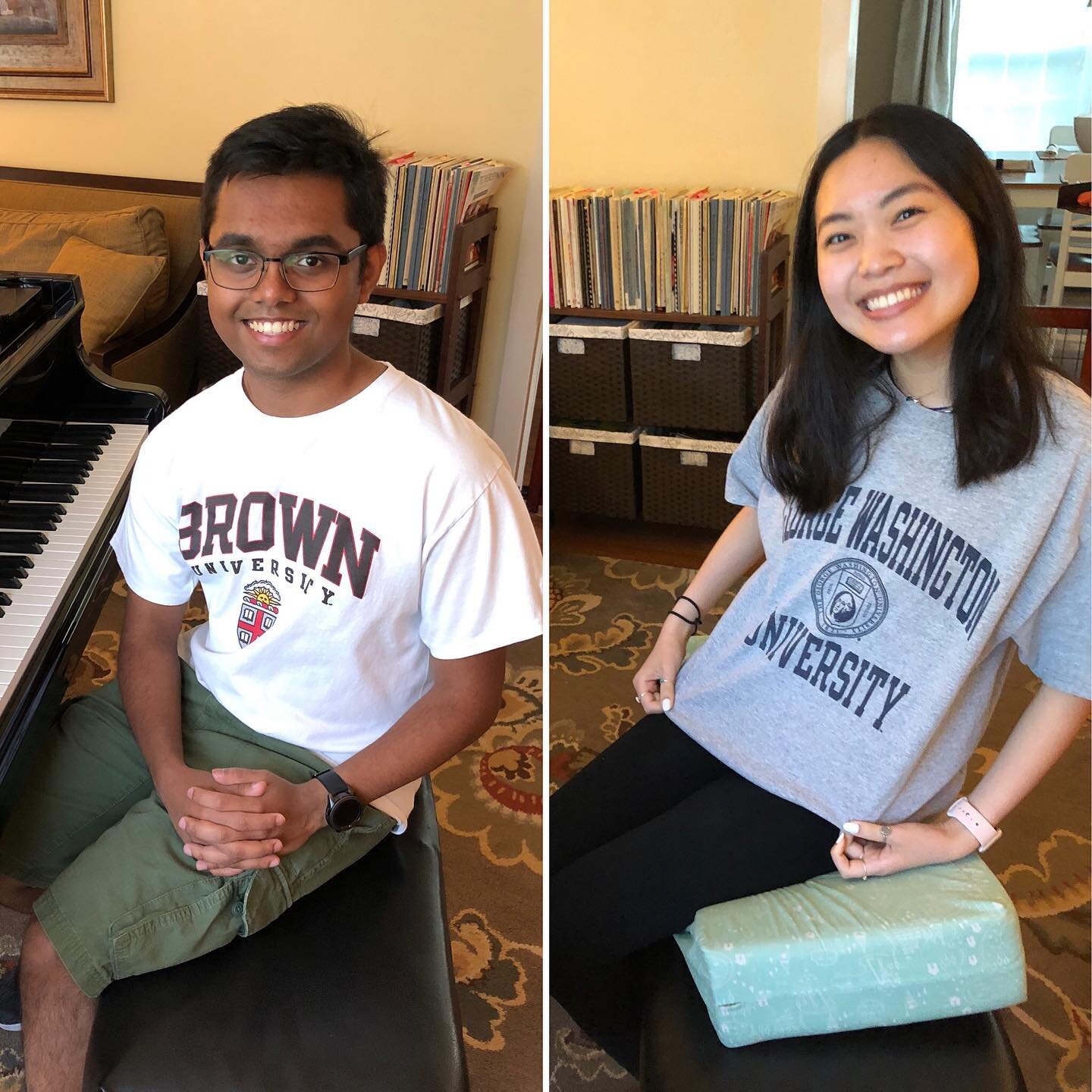 It&rsquo;s always hard saying goodbye to seniors 🥲 @brownu and @gwuniversity are getting two of the brightest 🤩 I am so proud of you both! 🎓
&mdash;&mdash;
#calissipianostudio #piano&nbsp;#pianostudio  #pianoteaching #pianoplaying #musicstudent #p