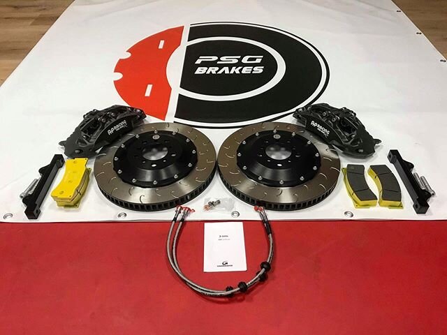 So... do you want more &ldquo;breaks&rdquo;? AP CP9665 Pro 5000 R calipers
AP Racing 378x36mm J Hook discs, bolted
Pagid RSL1 pads
Goodridge brake lines

For F82 M4

#performanceshopgeel #psgbrakes #pagid #goodridgebrakelines #rs29 #apracing #bmw #m4