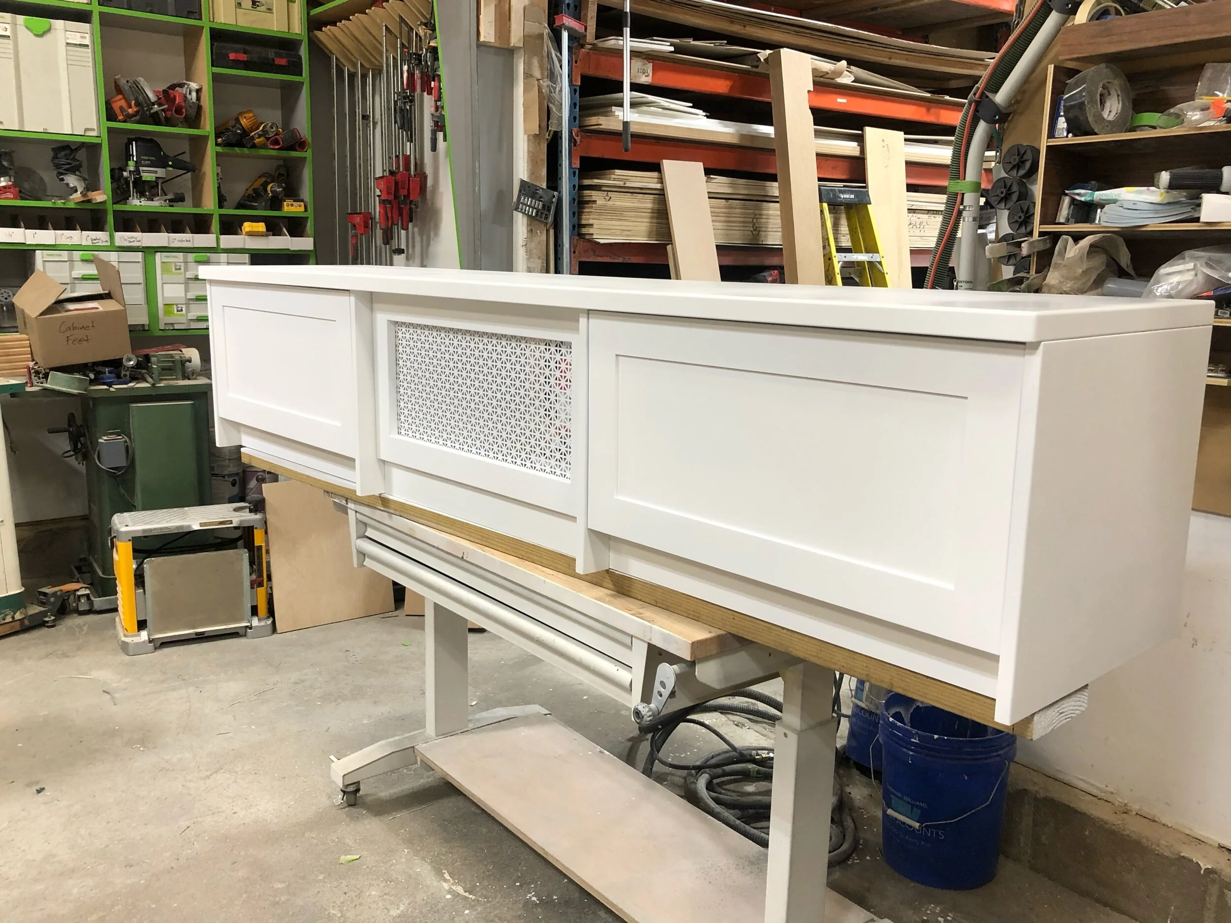 HVAC return bench 