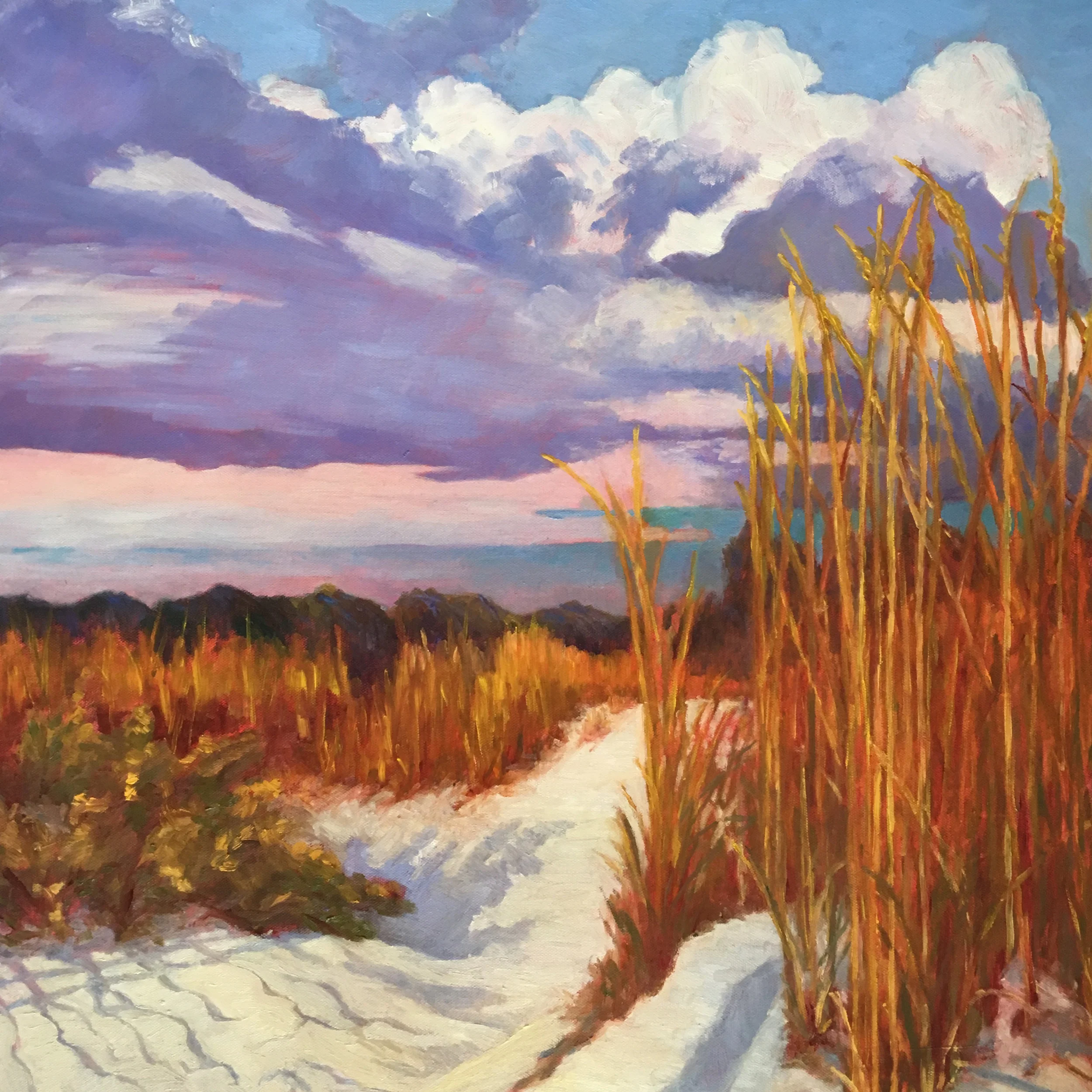 SUNSET ON THE SAND DUNE