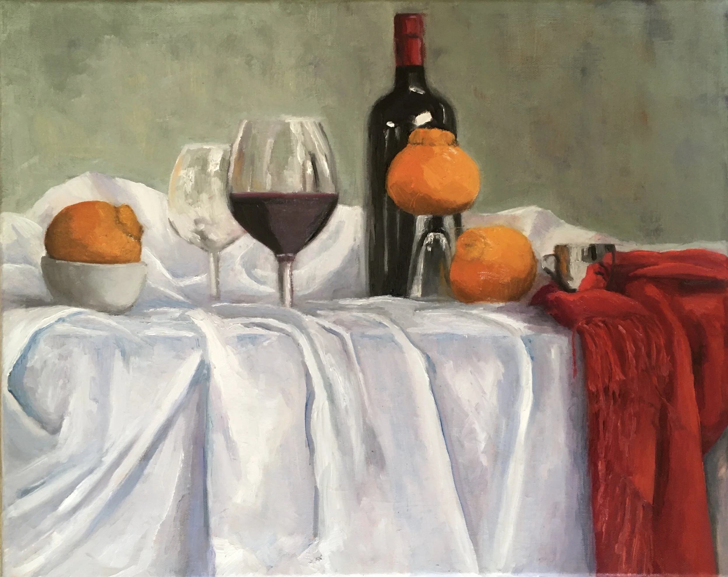 TIPSY ORANGES AND THE RED SHAWL