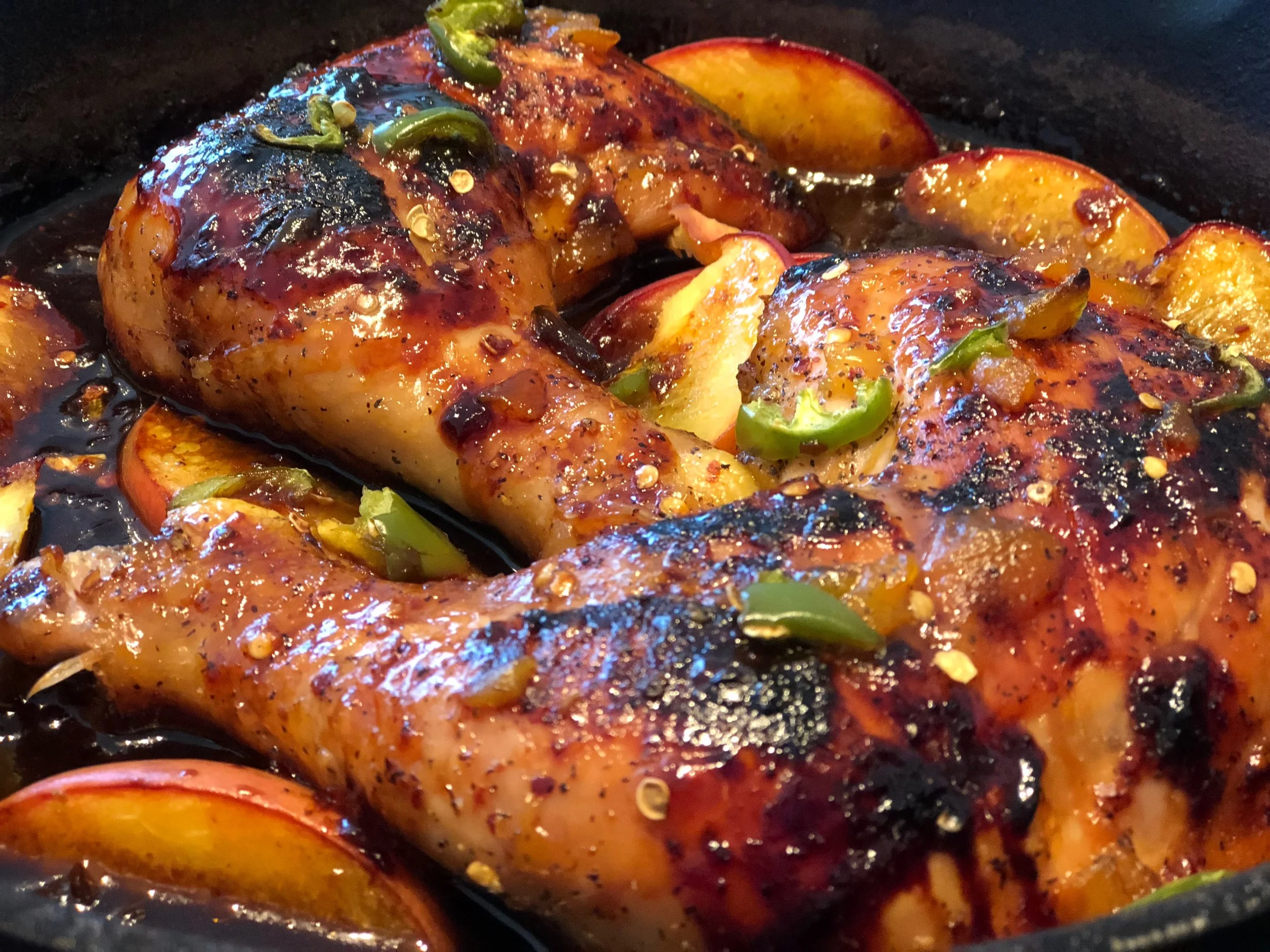 spicy peach chicken