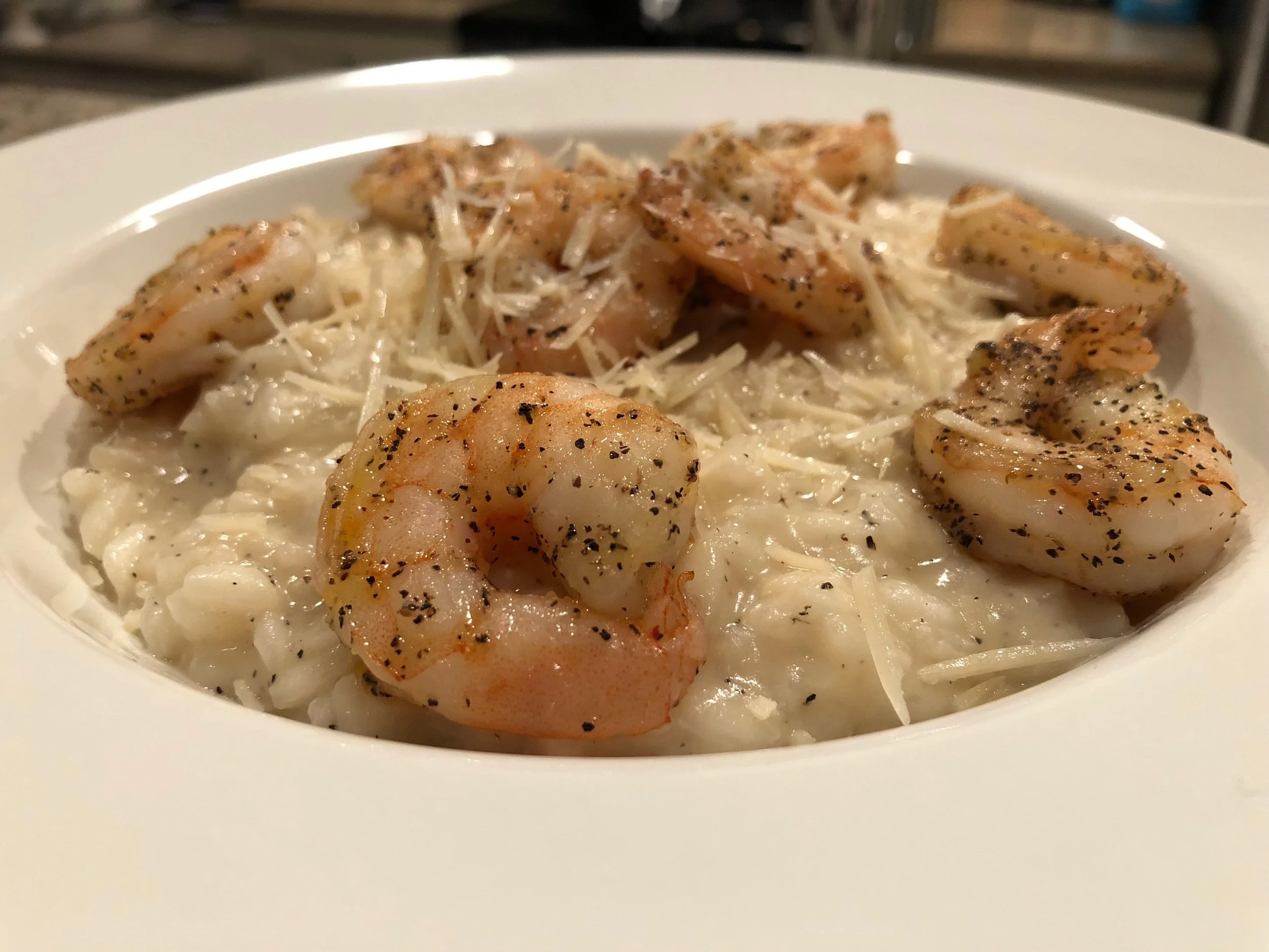 parmesan risotto with shrimp