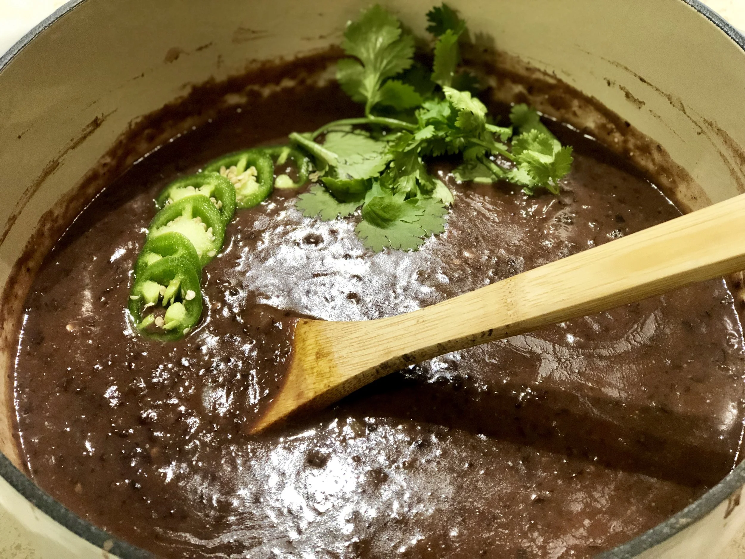 spicy black bean soup