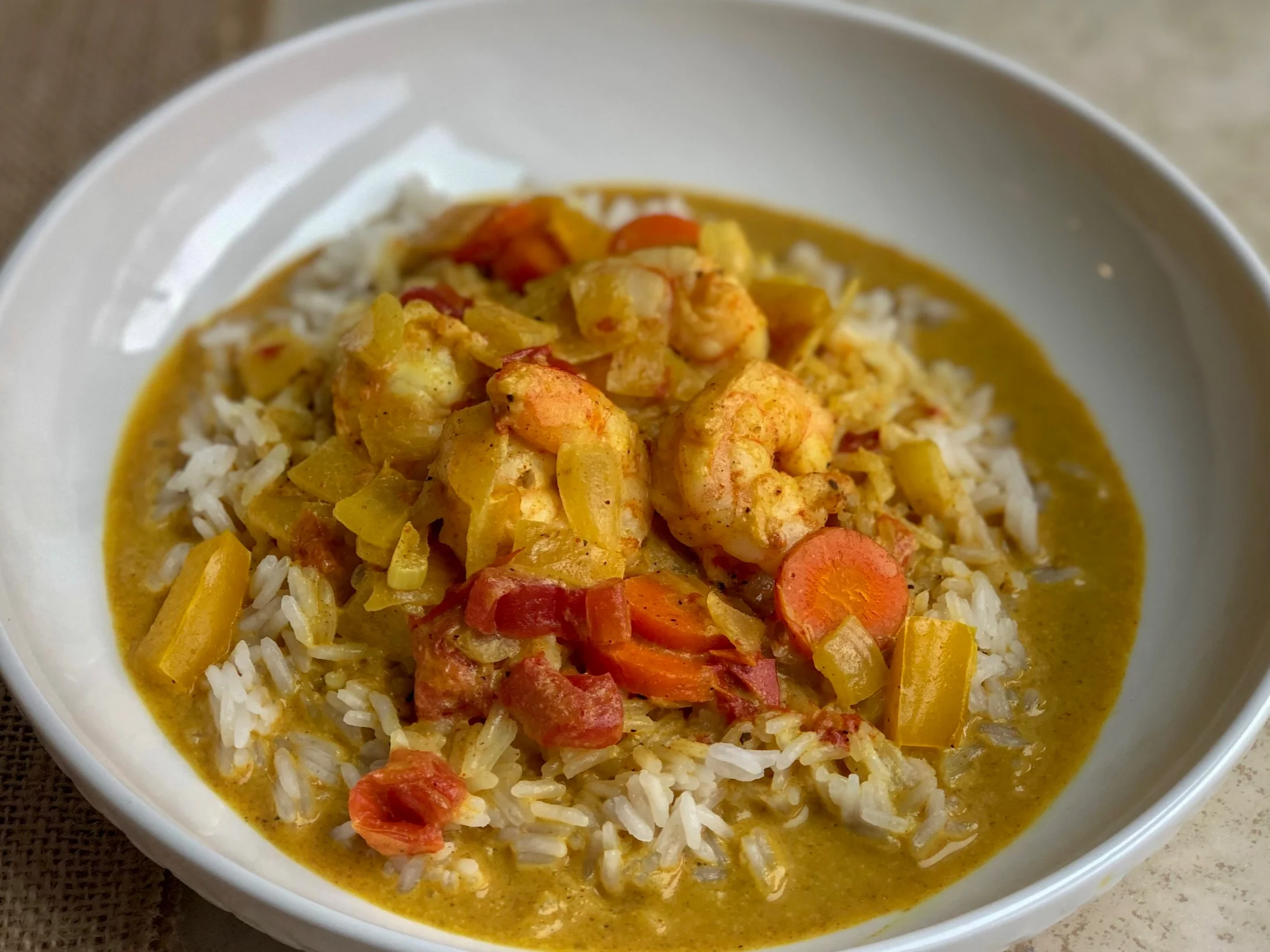 coconut curry shrimp