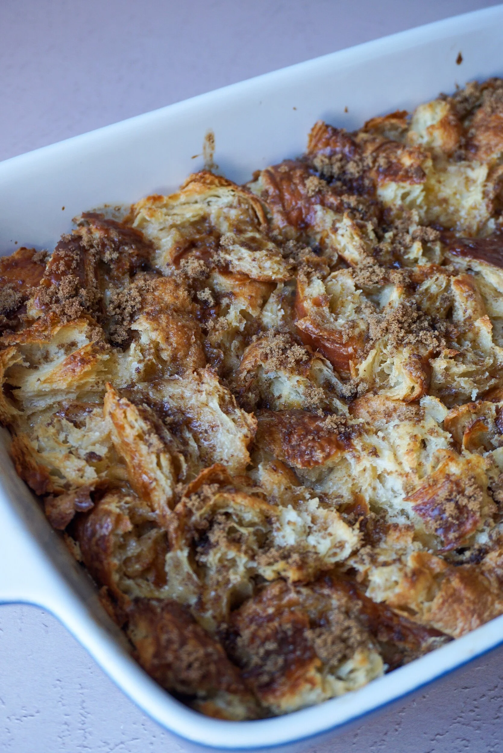 overnight croissant french toast bake