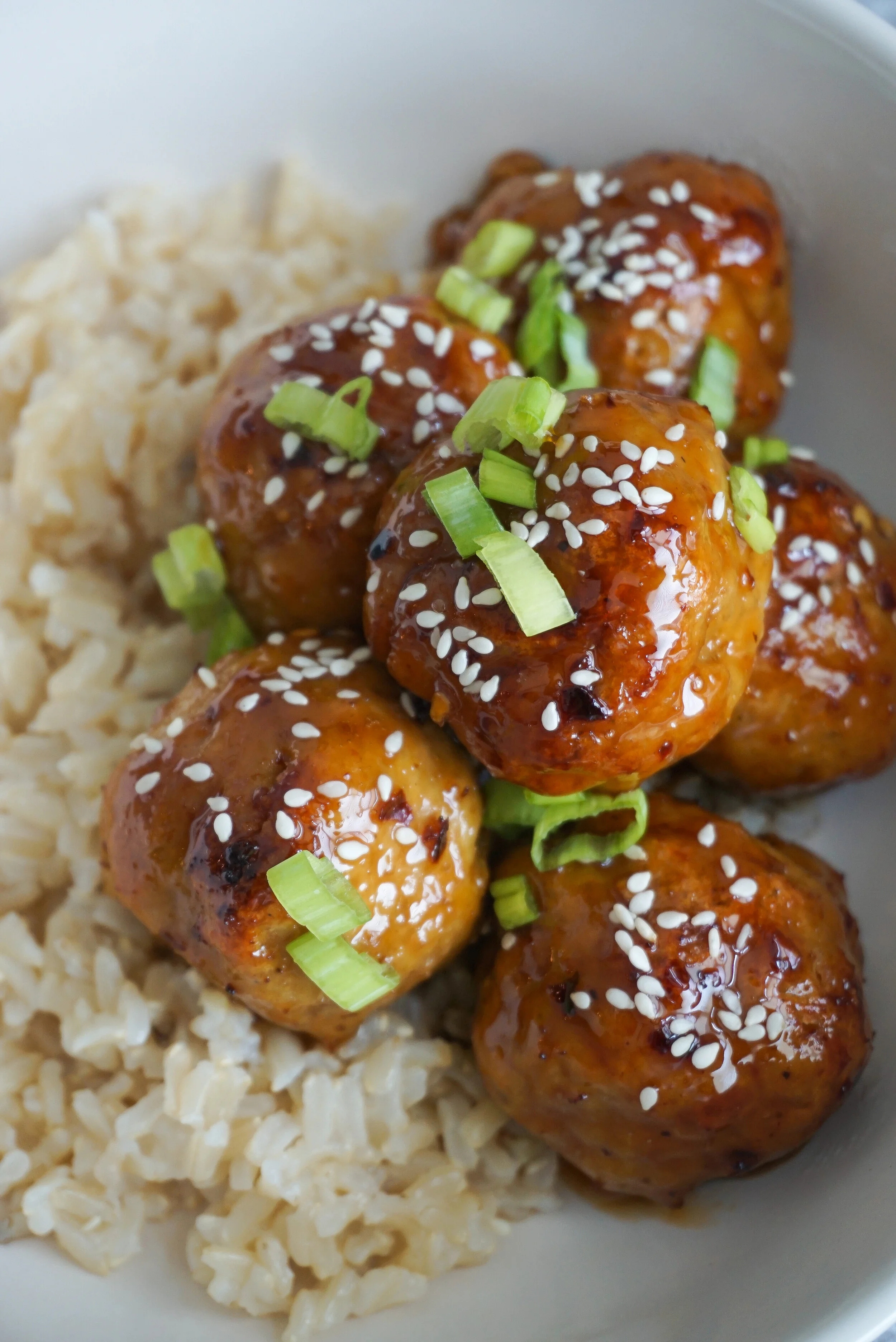 honey teriyaki chicken meatballs