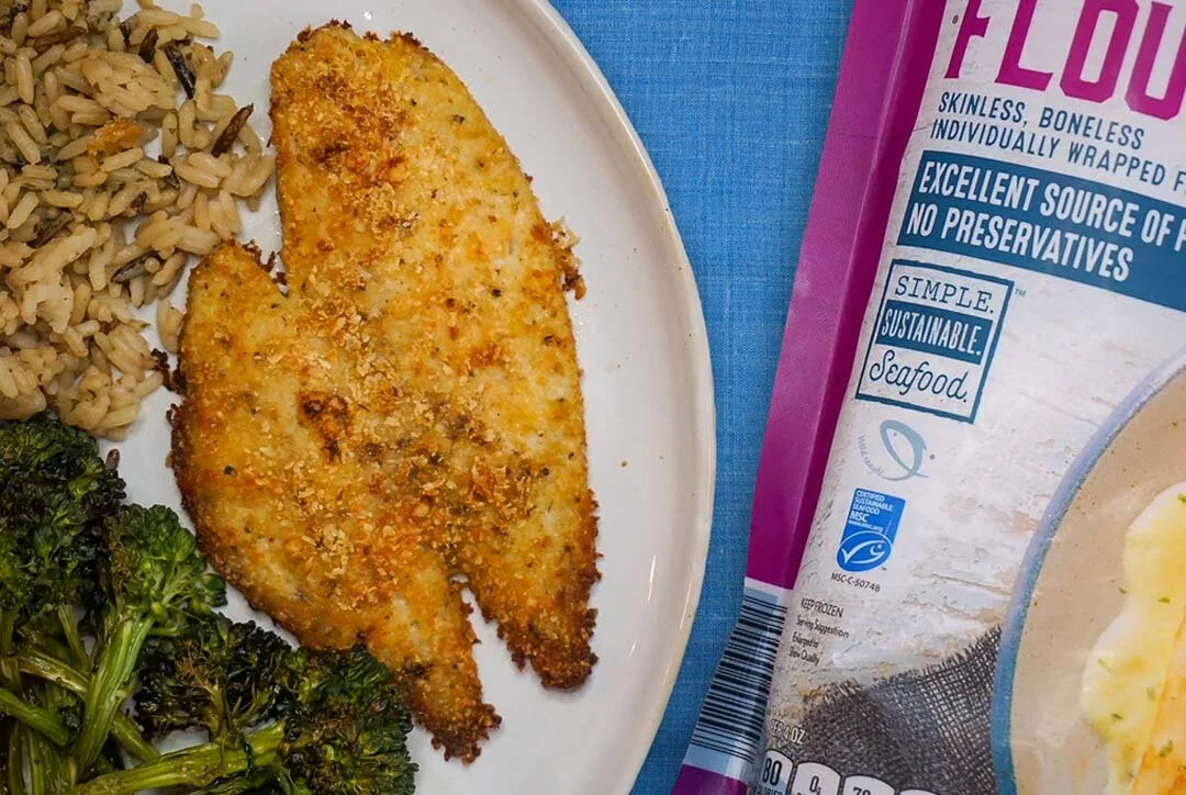 parmesan crusted flounder