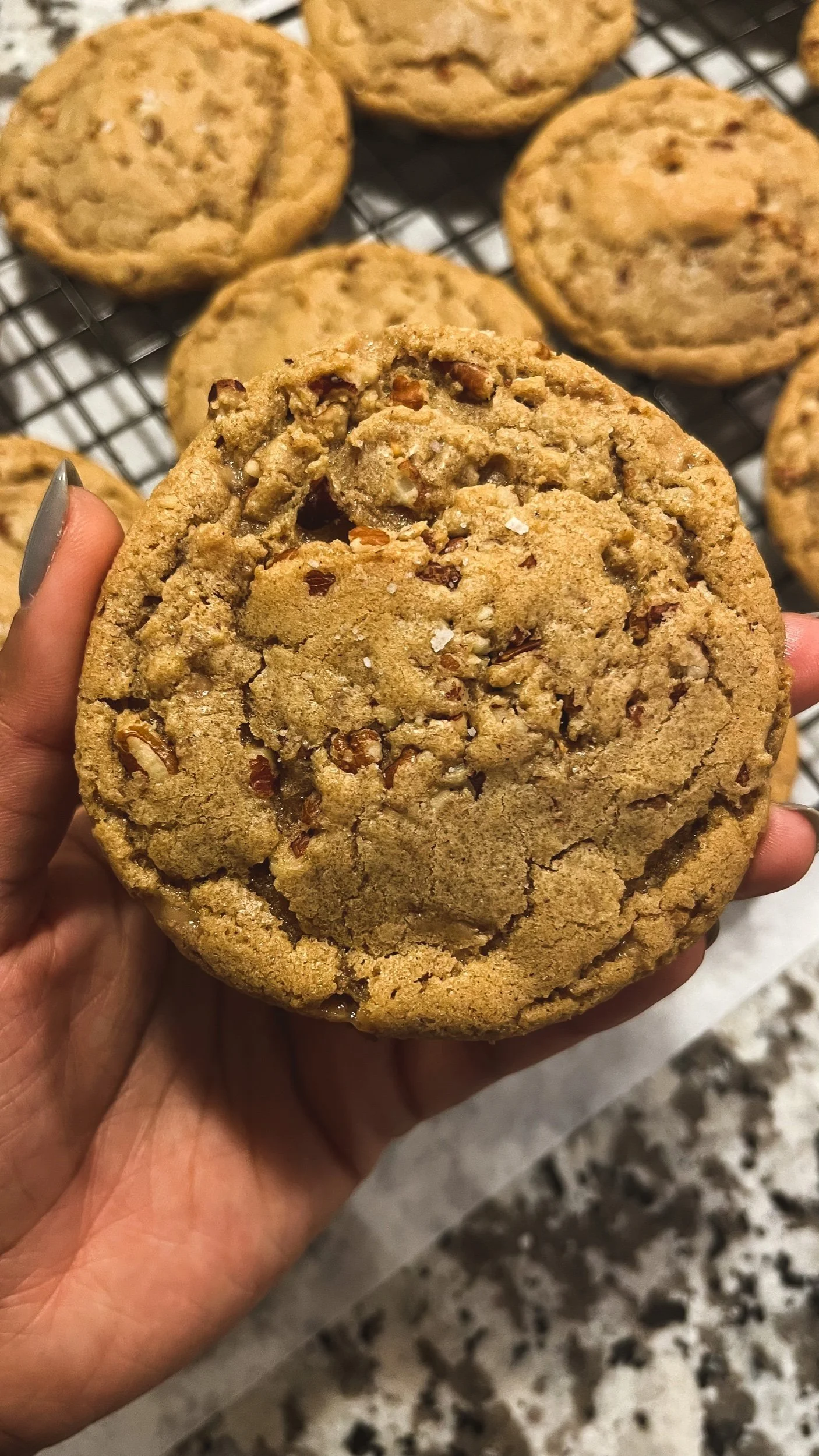 brown butter pecan cookies