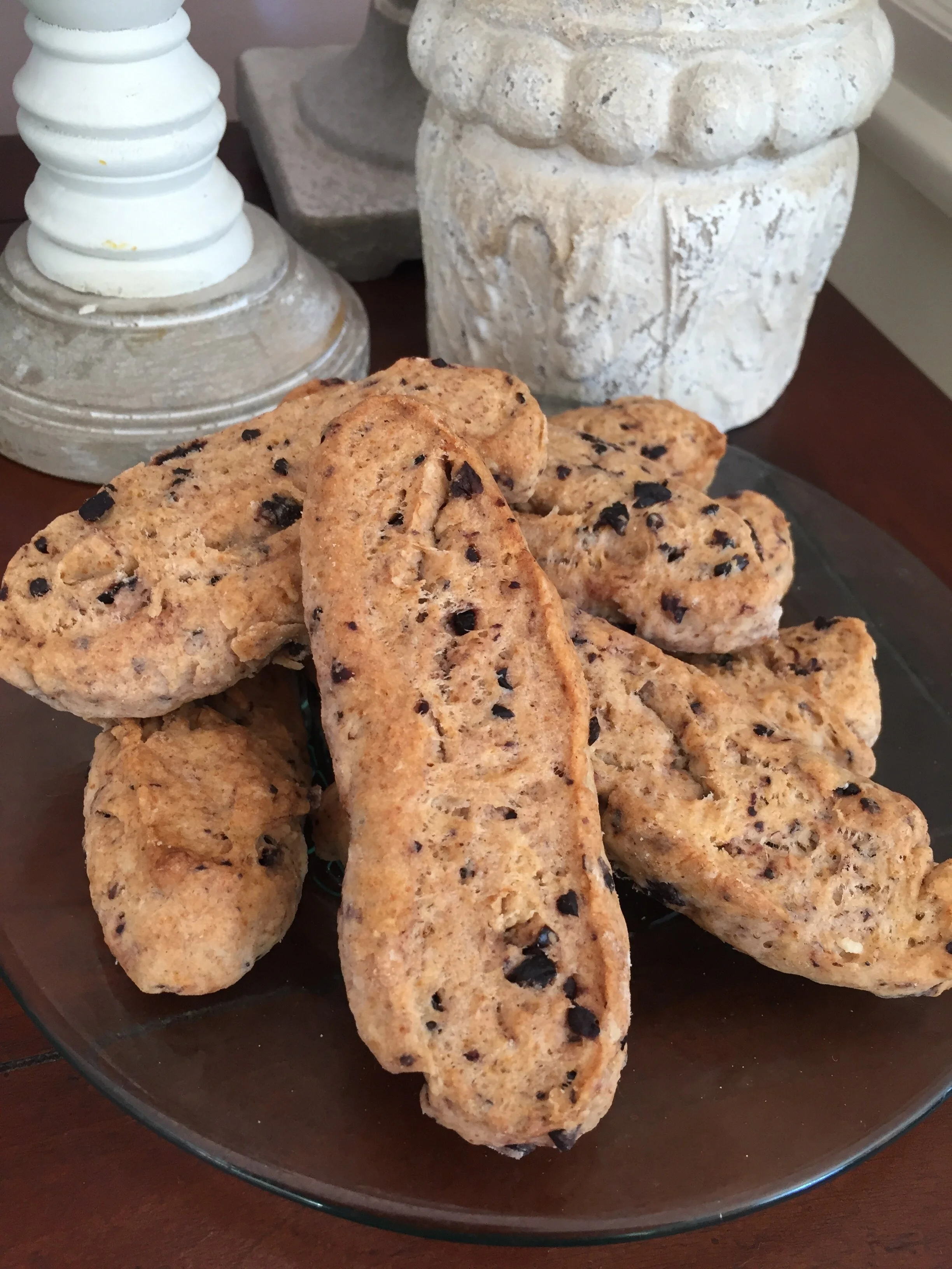 Брускети "гранети" от типово брашно с бакпулвер 