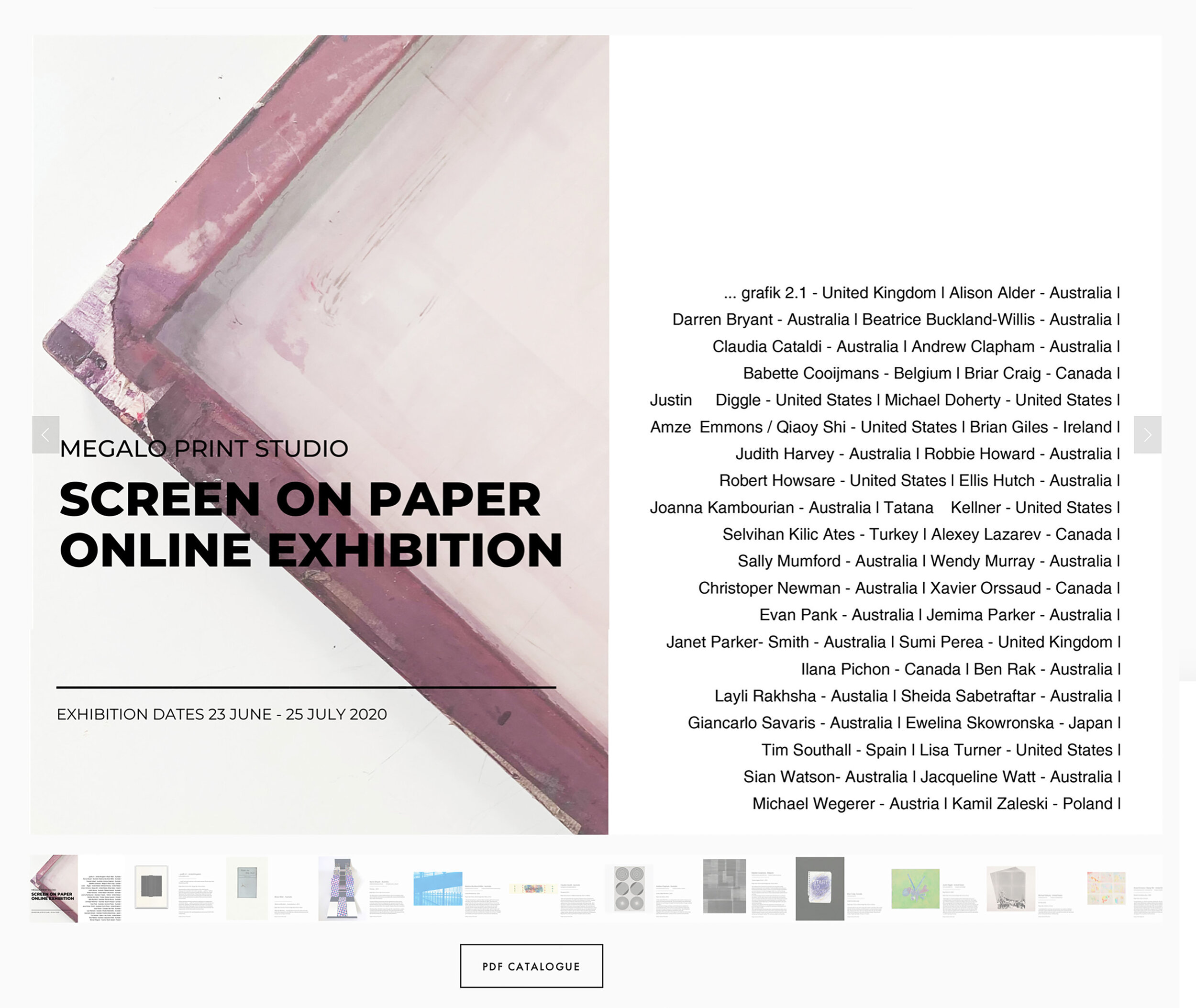 Screen on Paper: Megalo Print Studio 2020