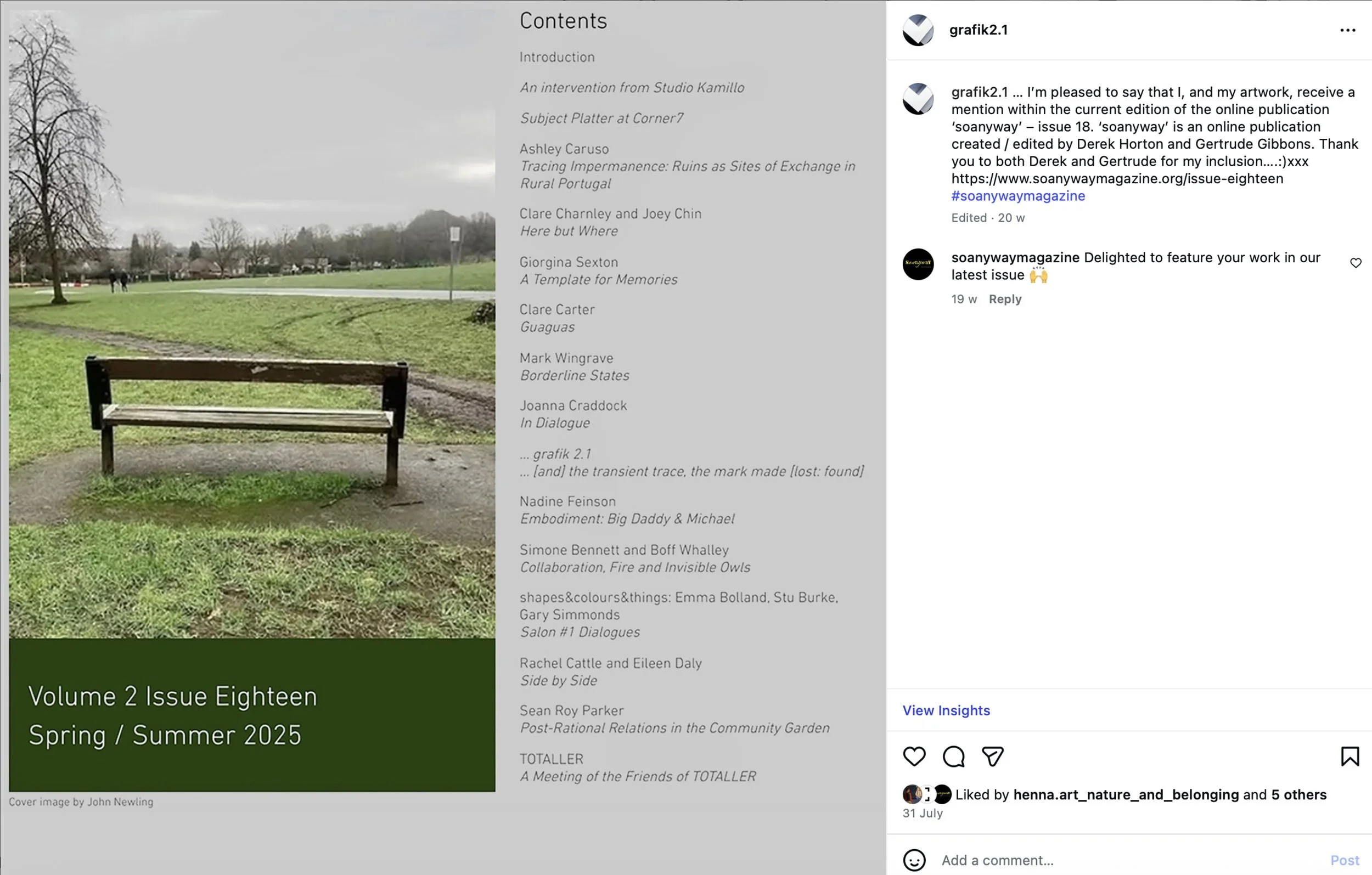 ... soanyway: online publication.