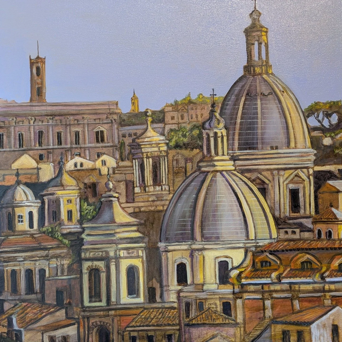 Roof tops in Rome. looking towards the Capitoline Museum.