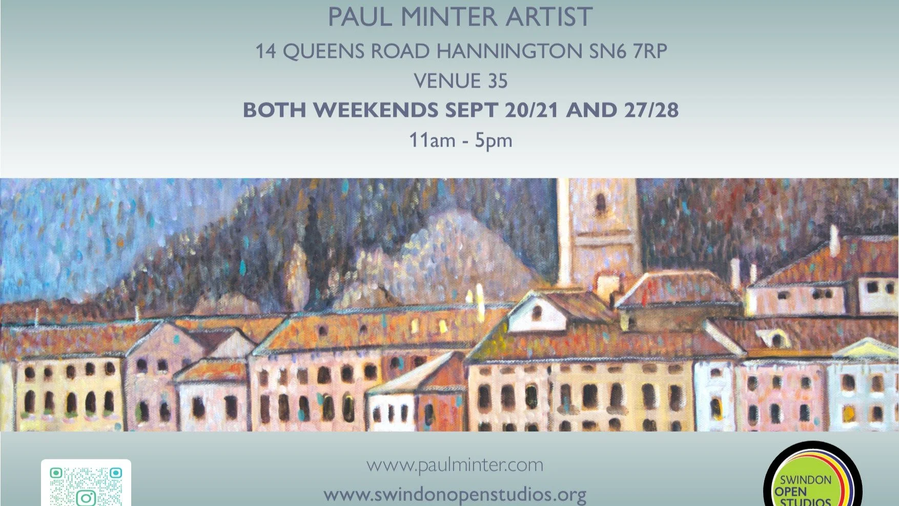 Only two weeks to go 
Come and visit me and my open studio.
Free entry, refreshments, dog friendly, garden open ( usually open in June with NGS, which is and not free) 
Come and talk about art and see what I do.
Other artists in the area also open on