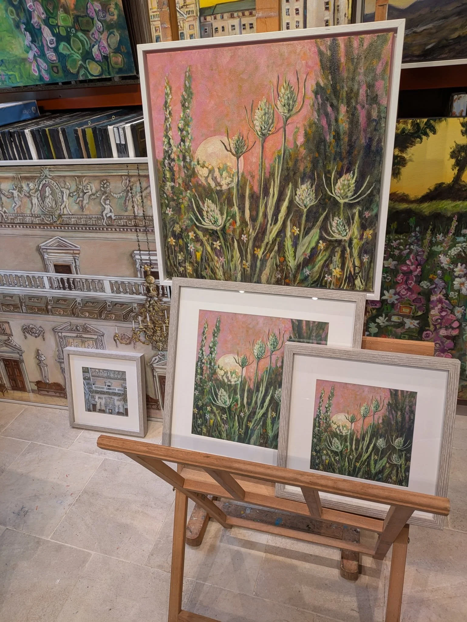 I am now selling high quality Giclee prints, which makes wonderful gifts.
I am able to offer a fantastic deal for mounted and framed prints in two image sizes 20cm and 30cm square.
The framed are 33.5cm and 43 cm These cost just &pound;35 and &pound;