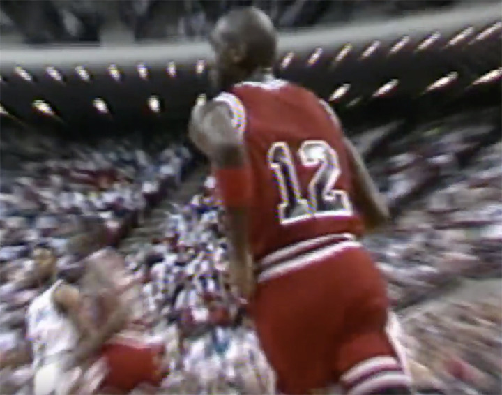 Why did Michael Jordan wear jersey no.12 in 1990 against Orlando Magic?