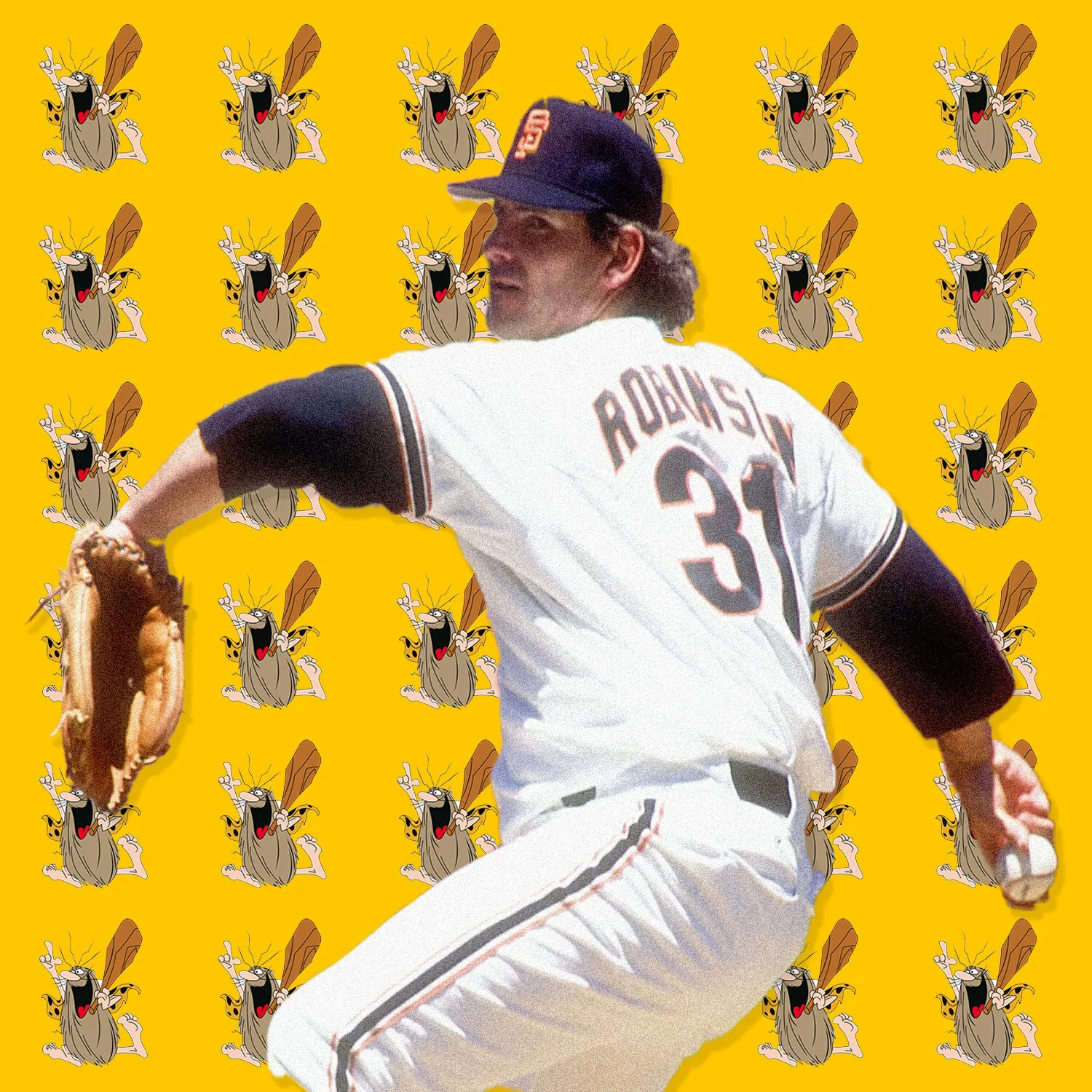 Pitcher Don Robinson Could Swing The Lumber