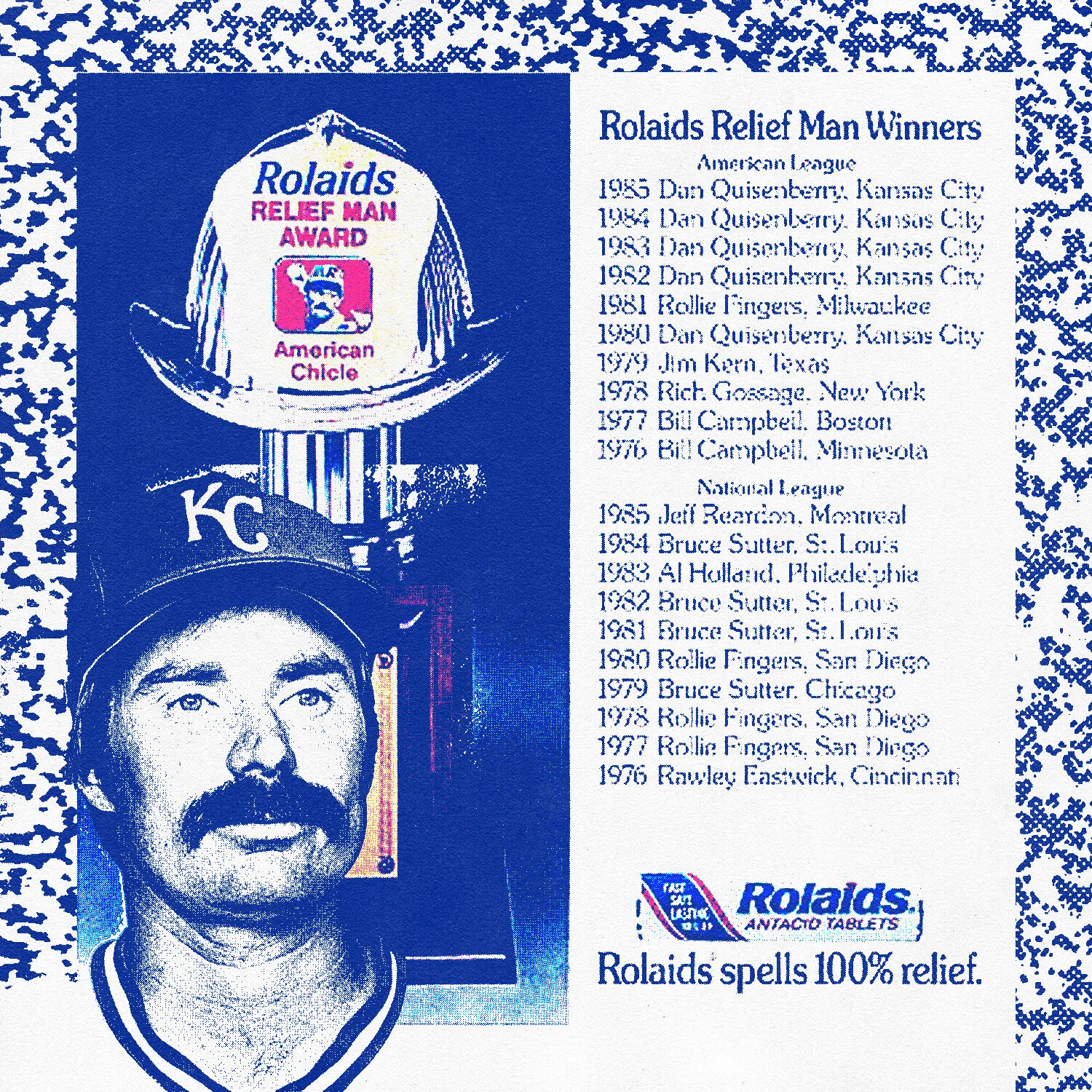 Rolaids Relief Man of The Year - Dan Quisenberry