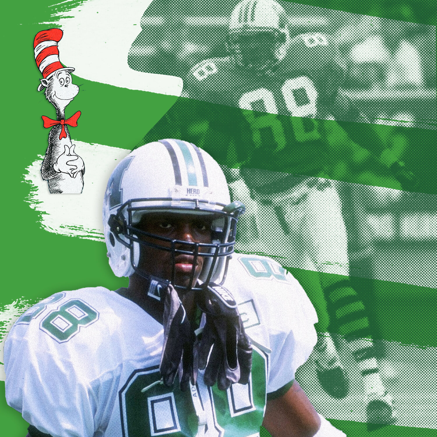 Randy Moss &amp; His Cat In The Hat Socks