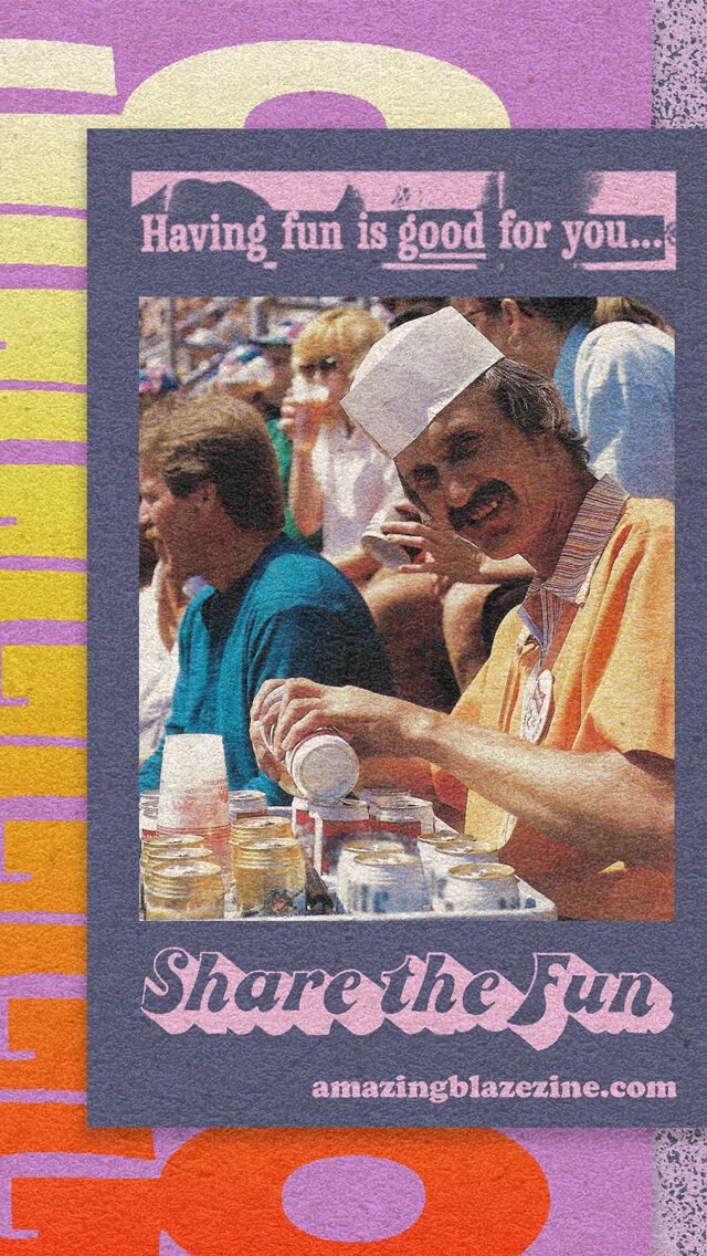 Share The Fun - At The Amazing Blaze Zine - Johnny Ray Day