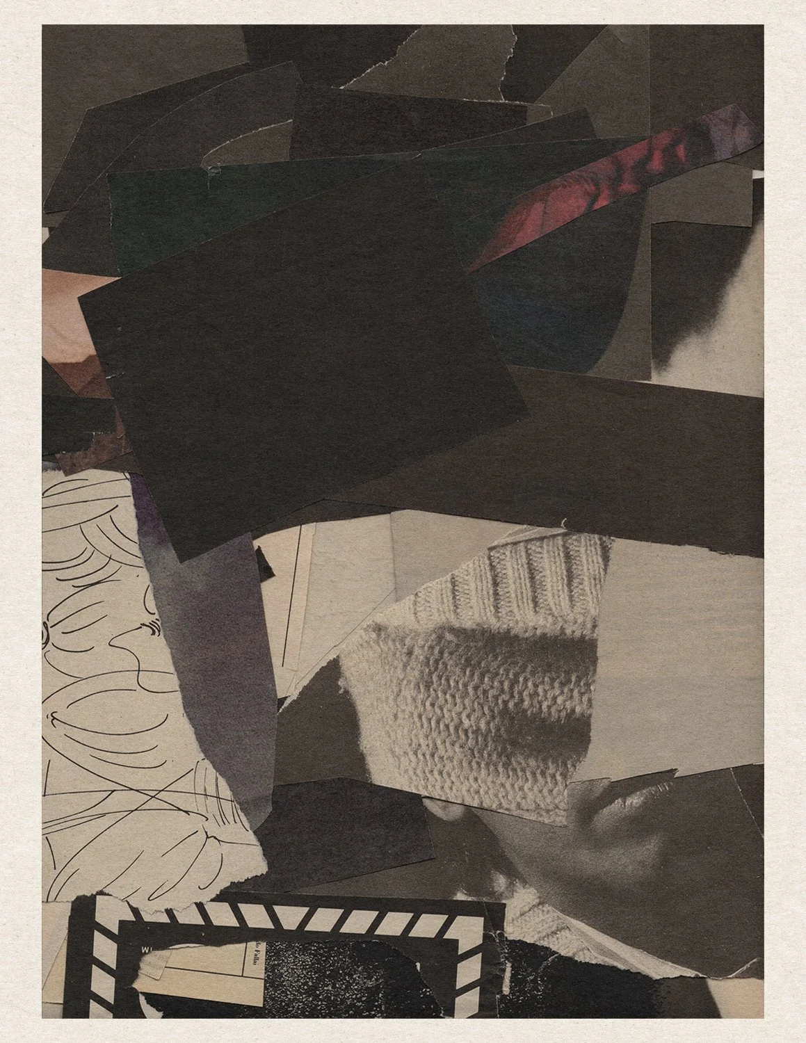 good food. 2025 
paper collage