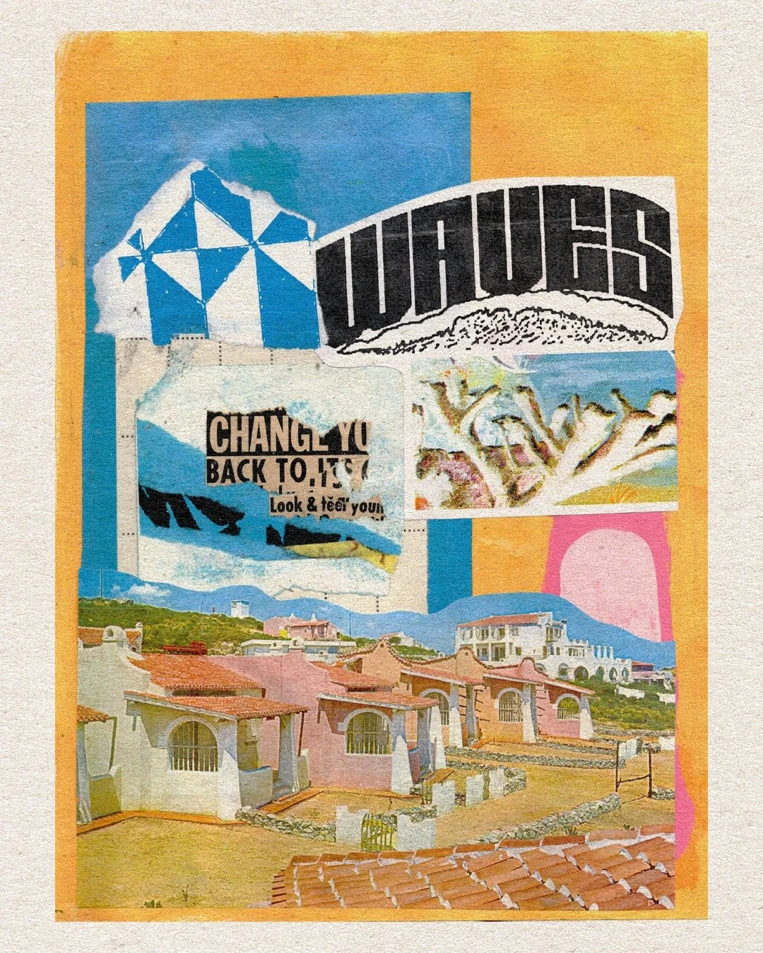 🐳 🌊 'Waves'...paper collage