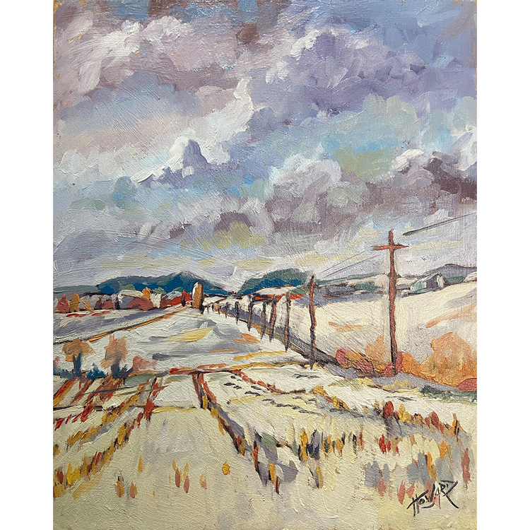 Midwinter warmth — original oil painting by Dan Howard